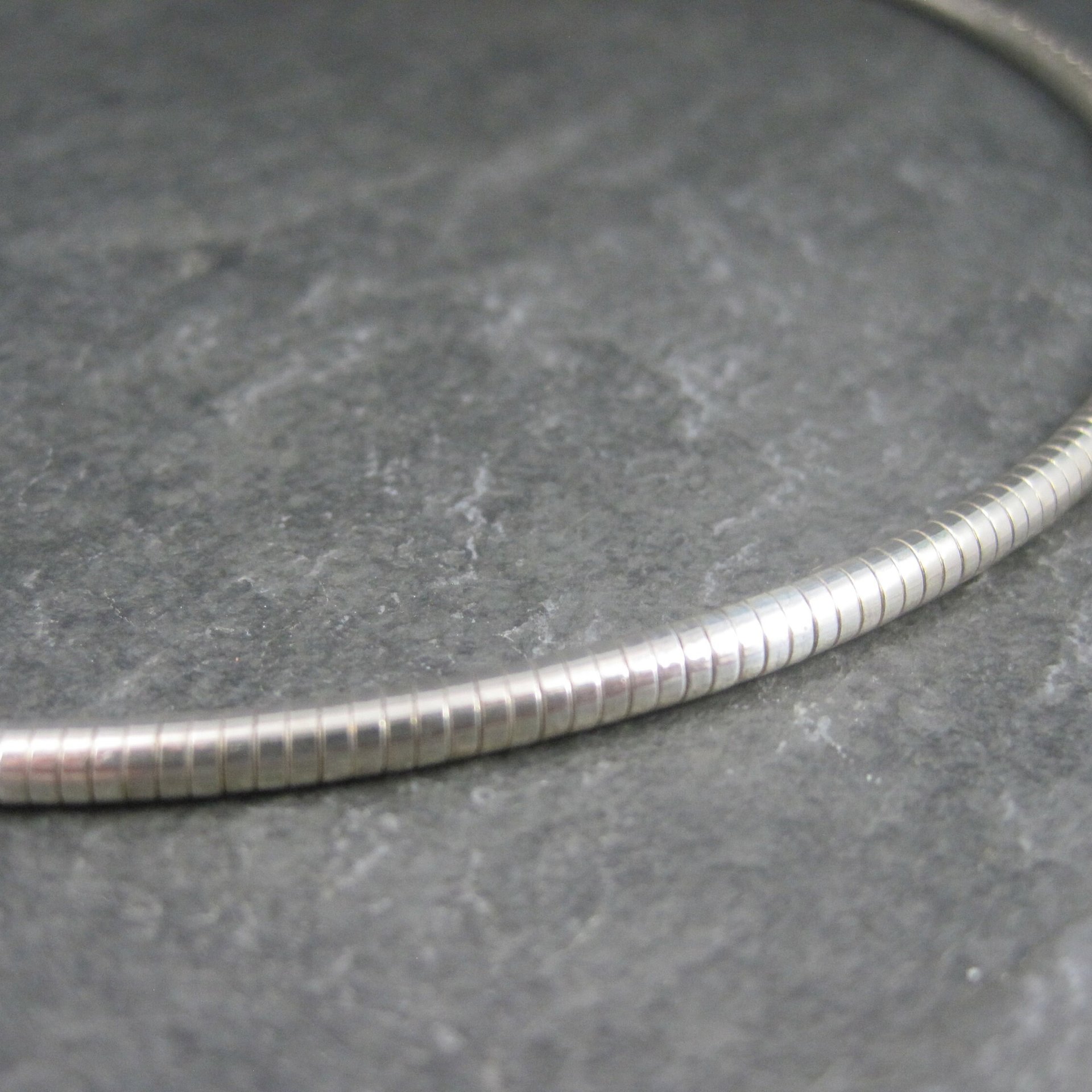 Vintage 3mm Italian Sterling Snake Chain 15 Inches Needs Clasp