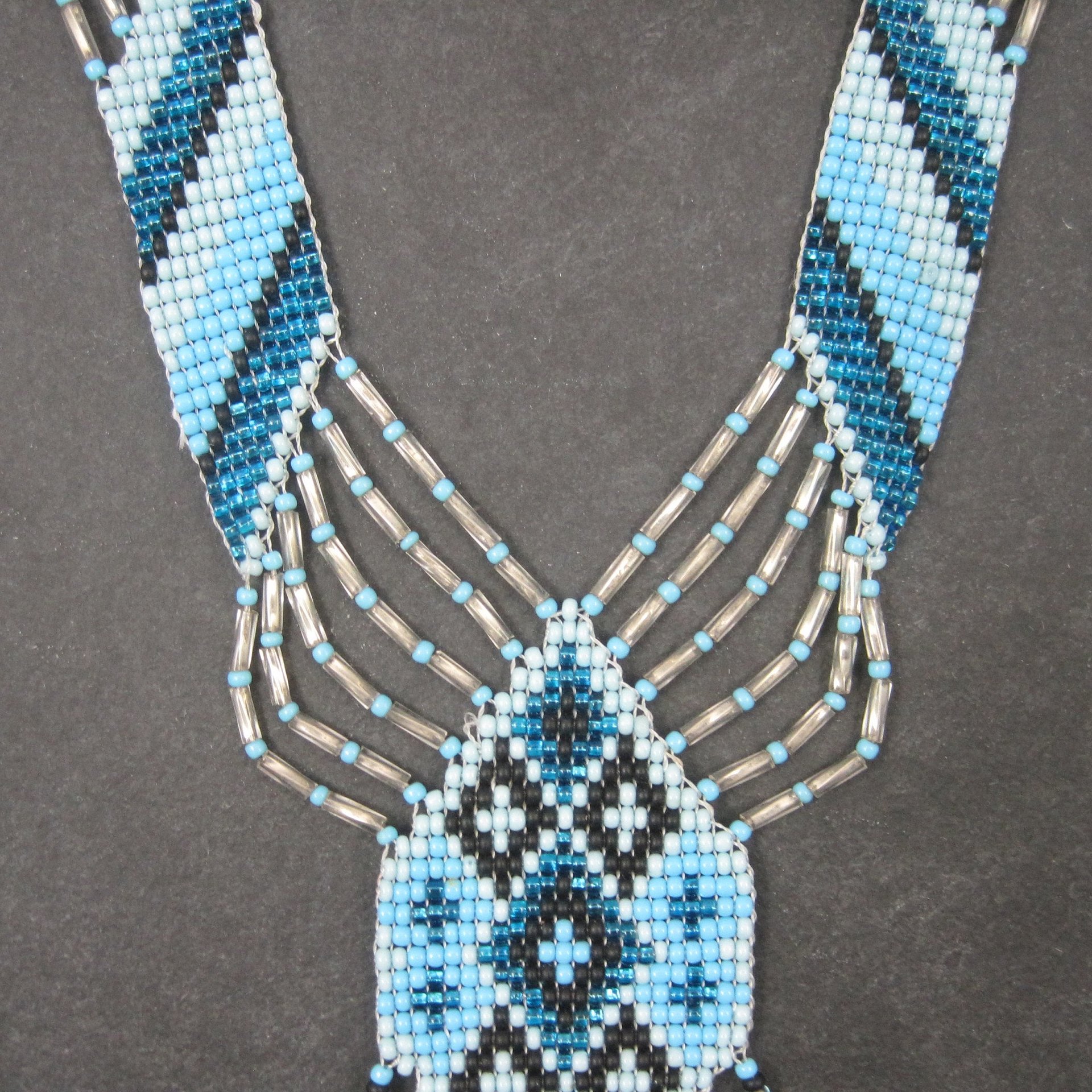 Native Blue Beaded Necklace
