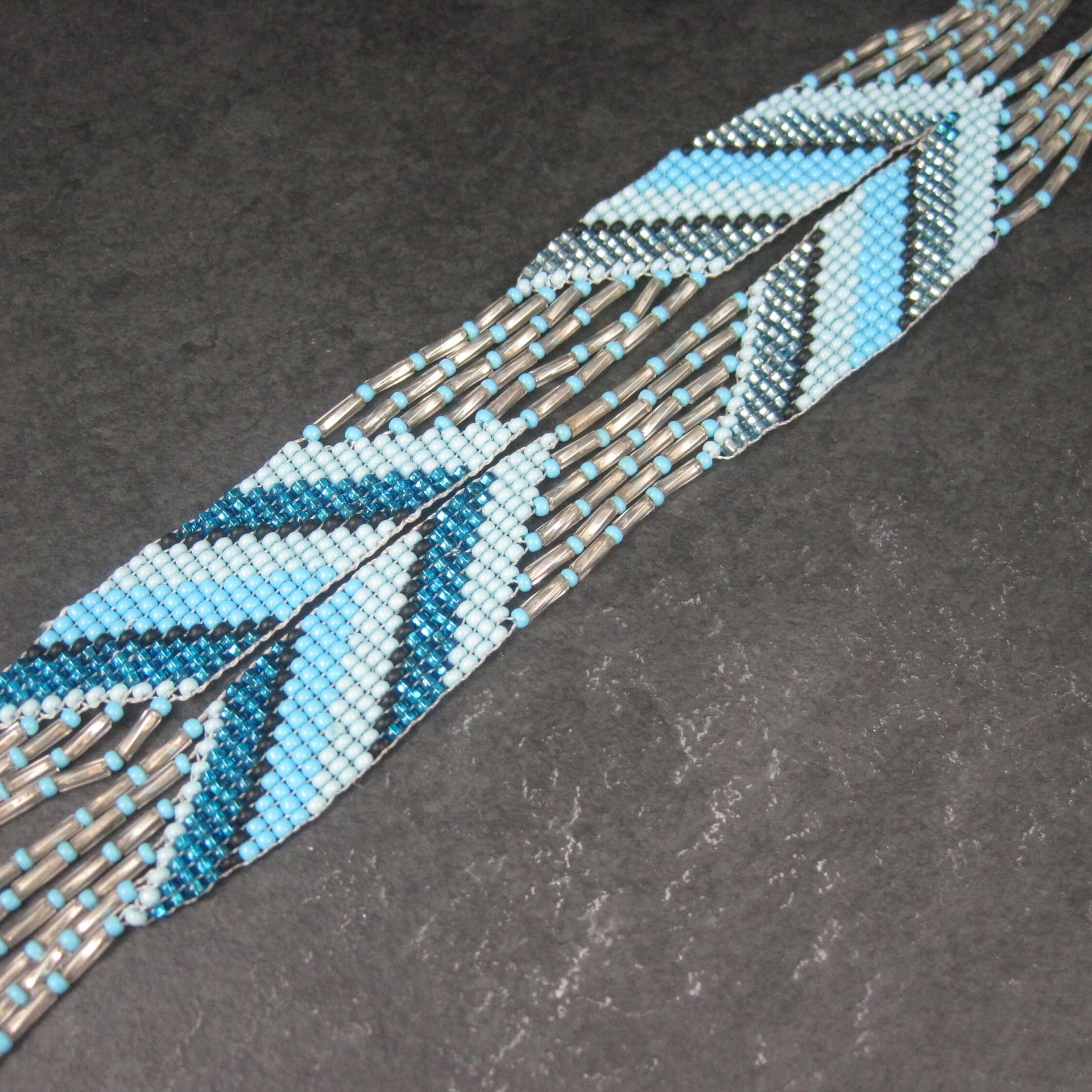 Native Blue Beaded Necklace