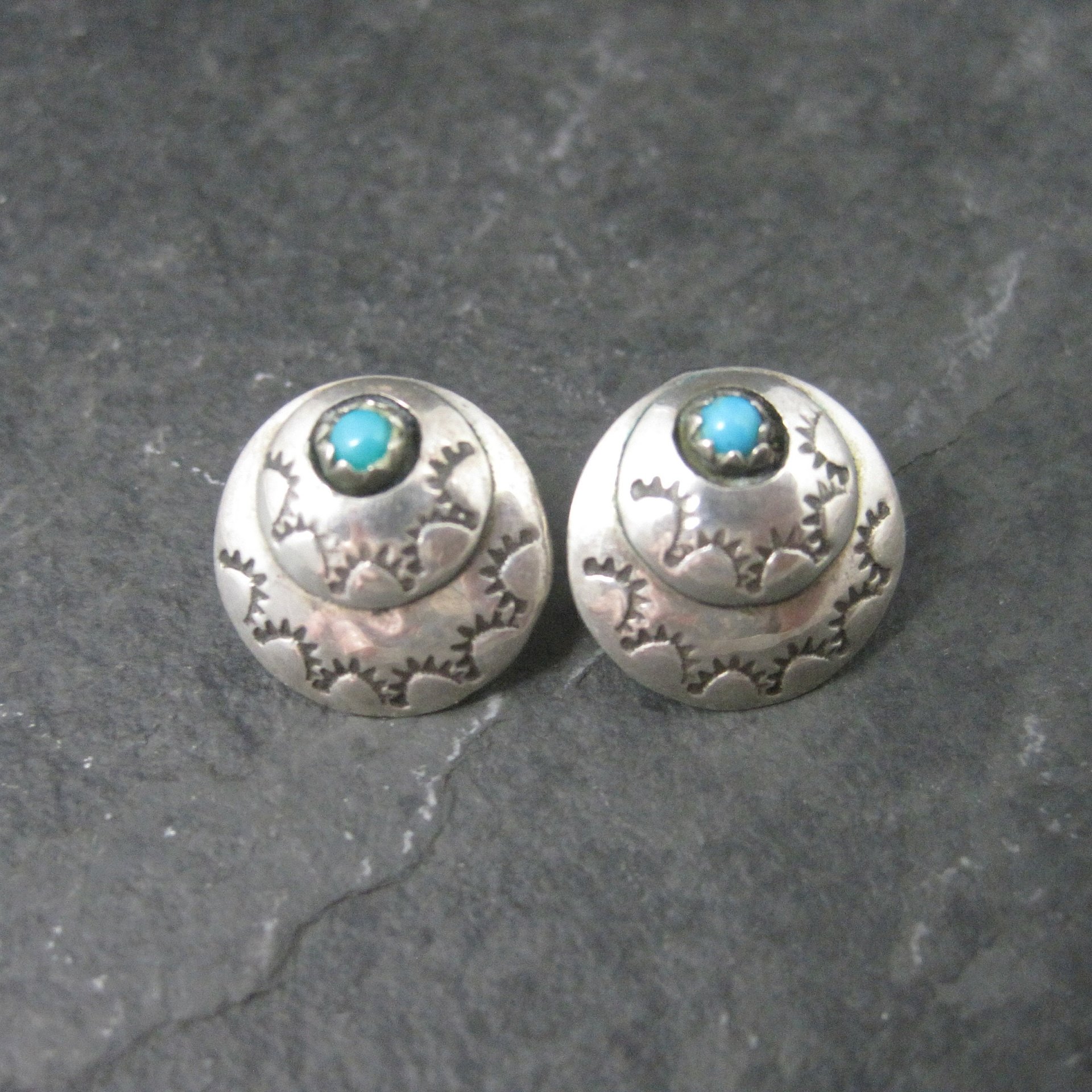 Southwestern Sterling Turquoise Earrings