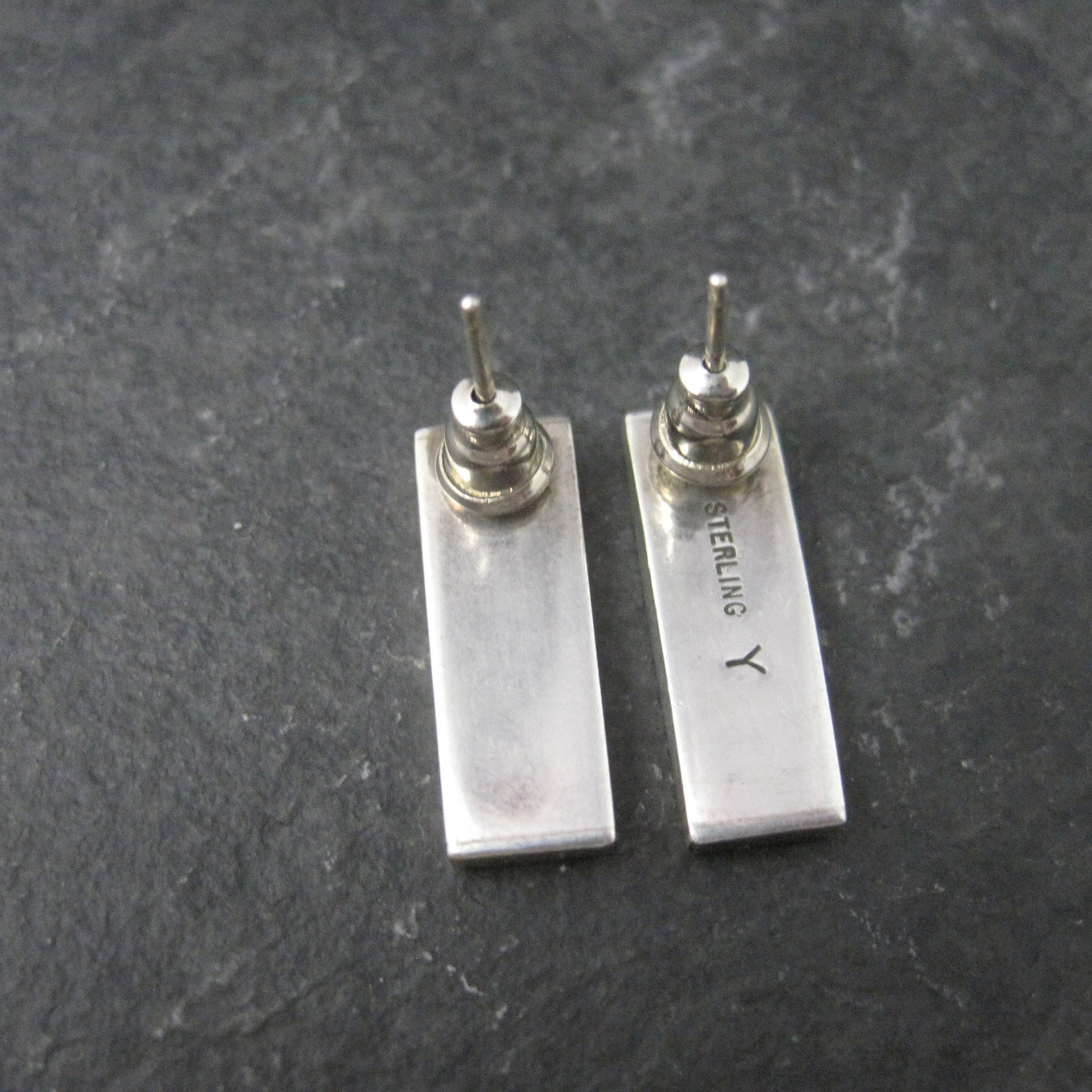 Contemporary Southwestern Sterling Silver Earrings
