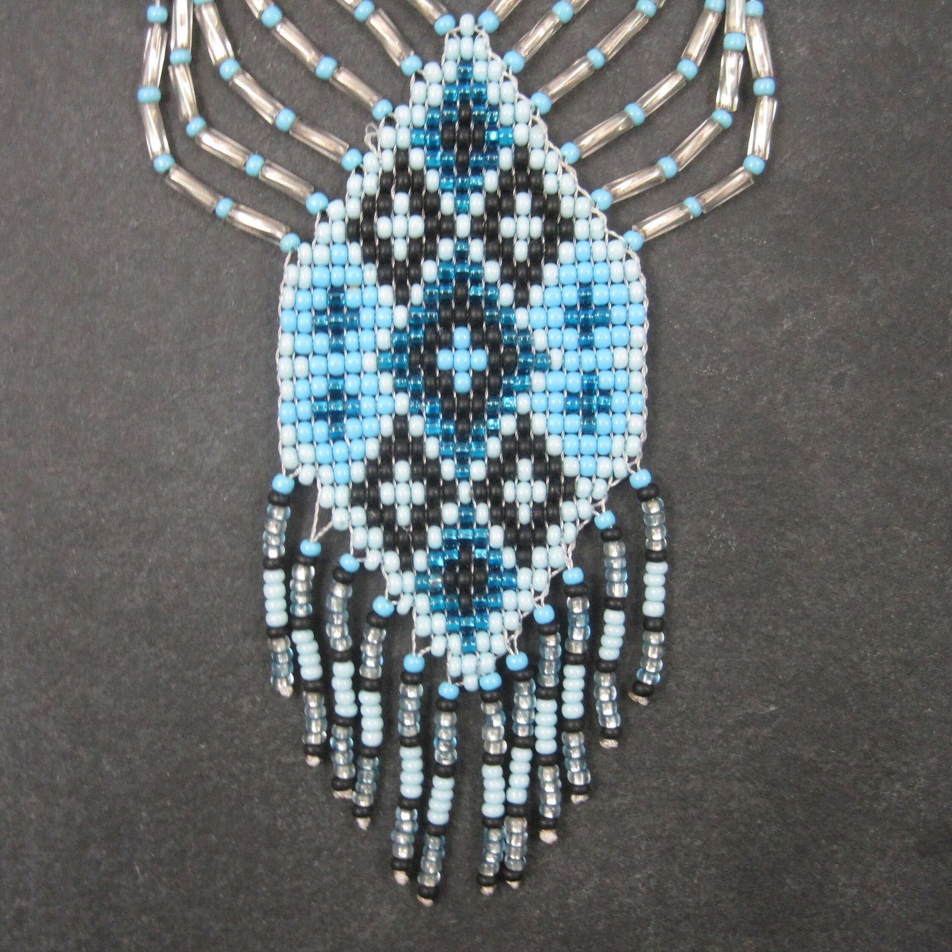 Native Blue Beaded Necklace