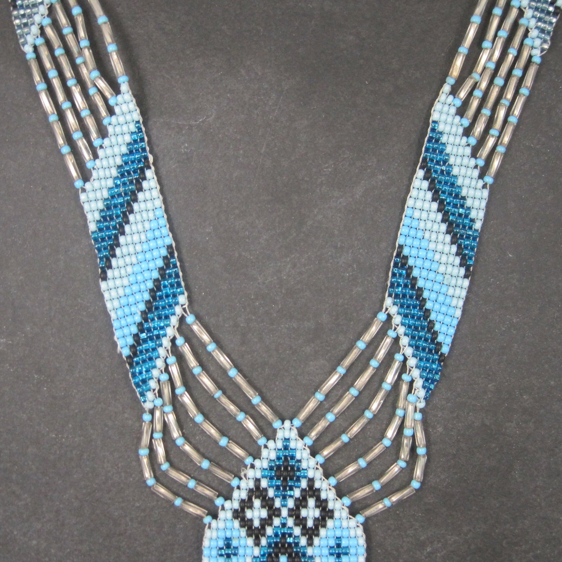 Native Blue Beaded Necklace