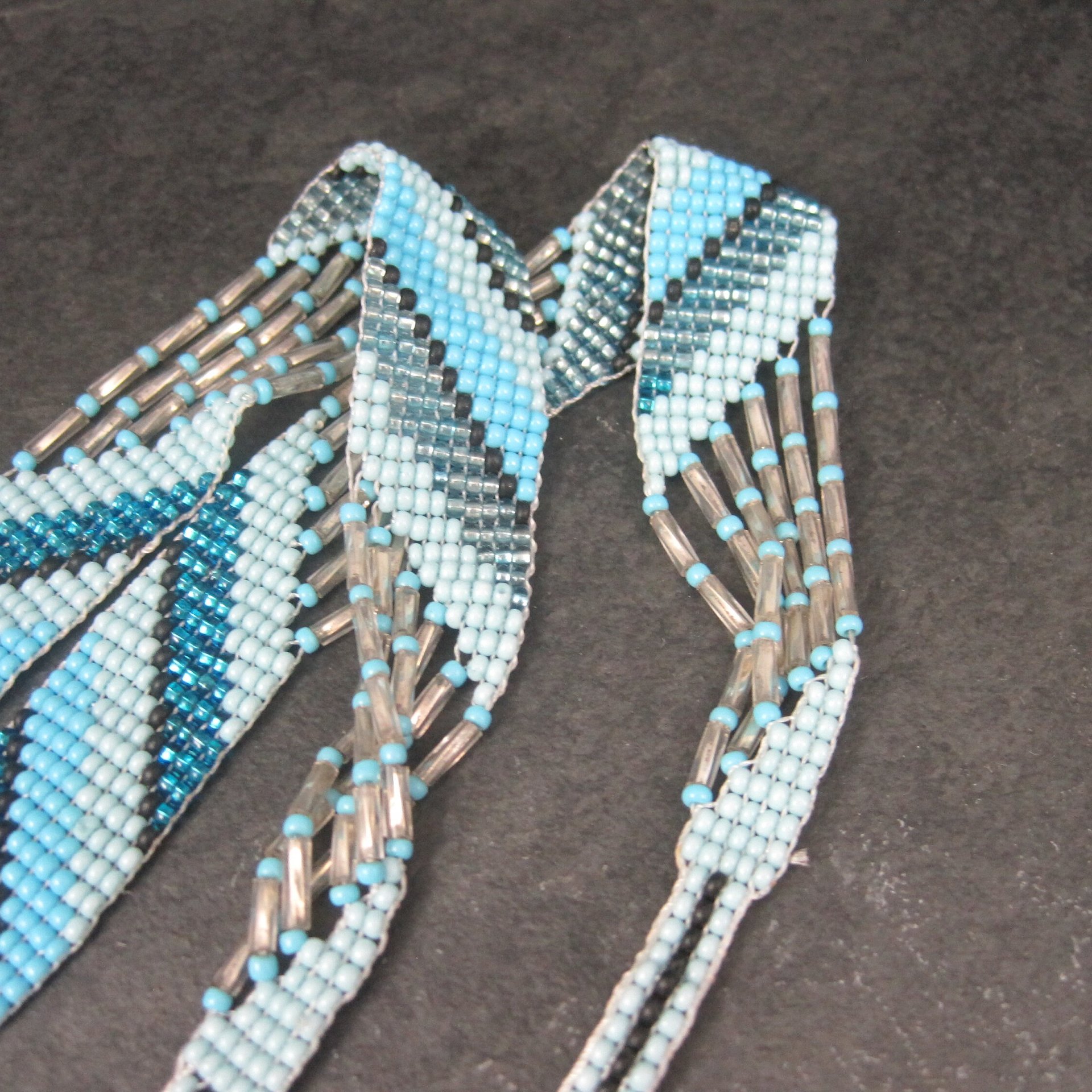 Native Blue Beaded Necklace