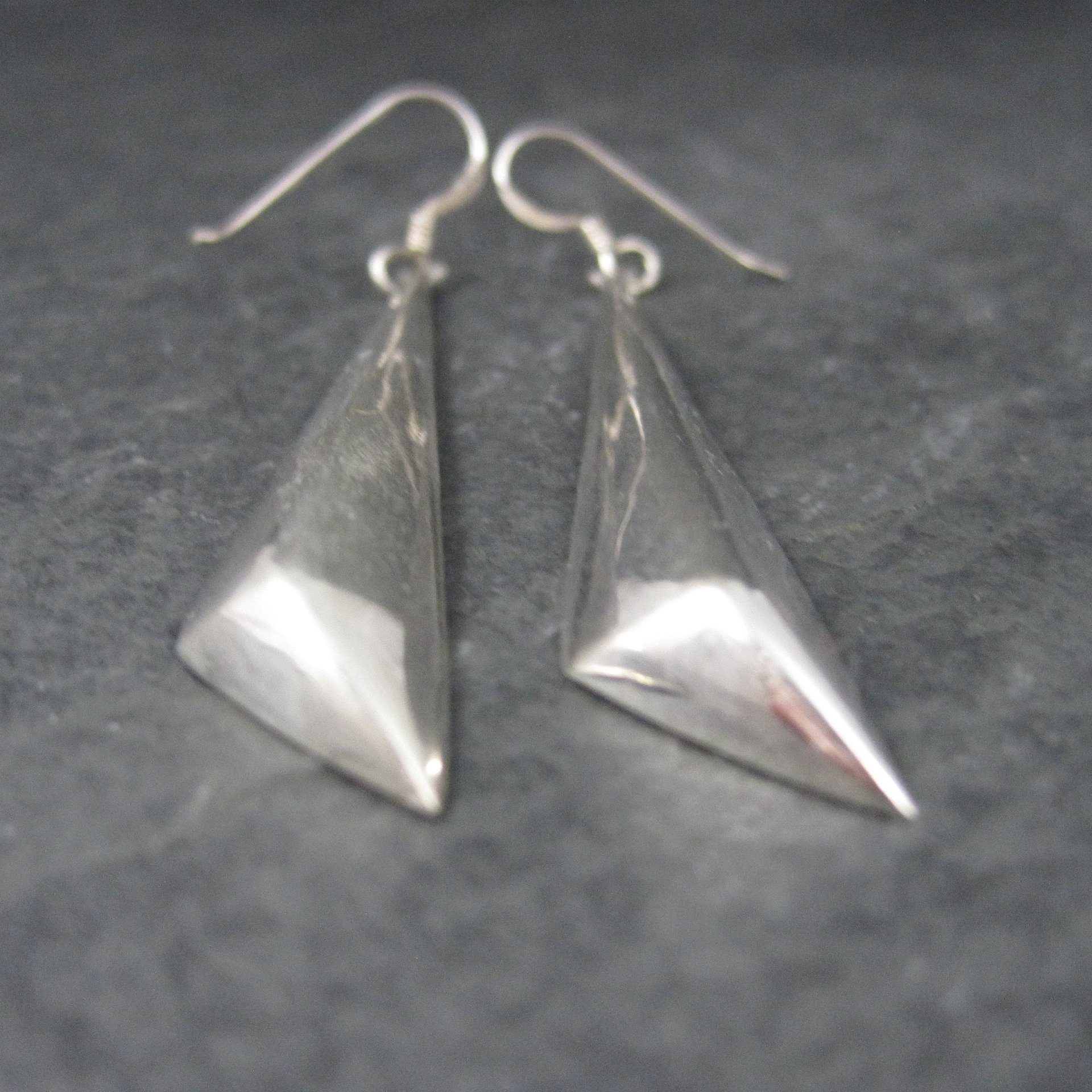 Long 90s Sterling Contemporary Modern Earrings