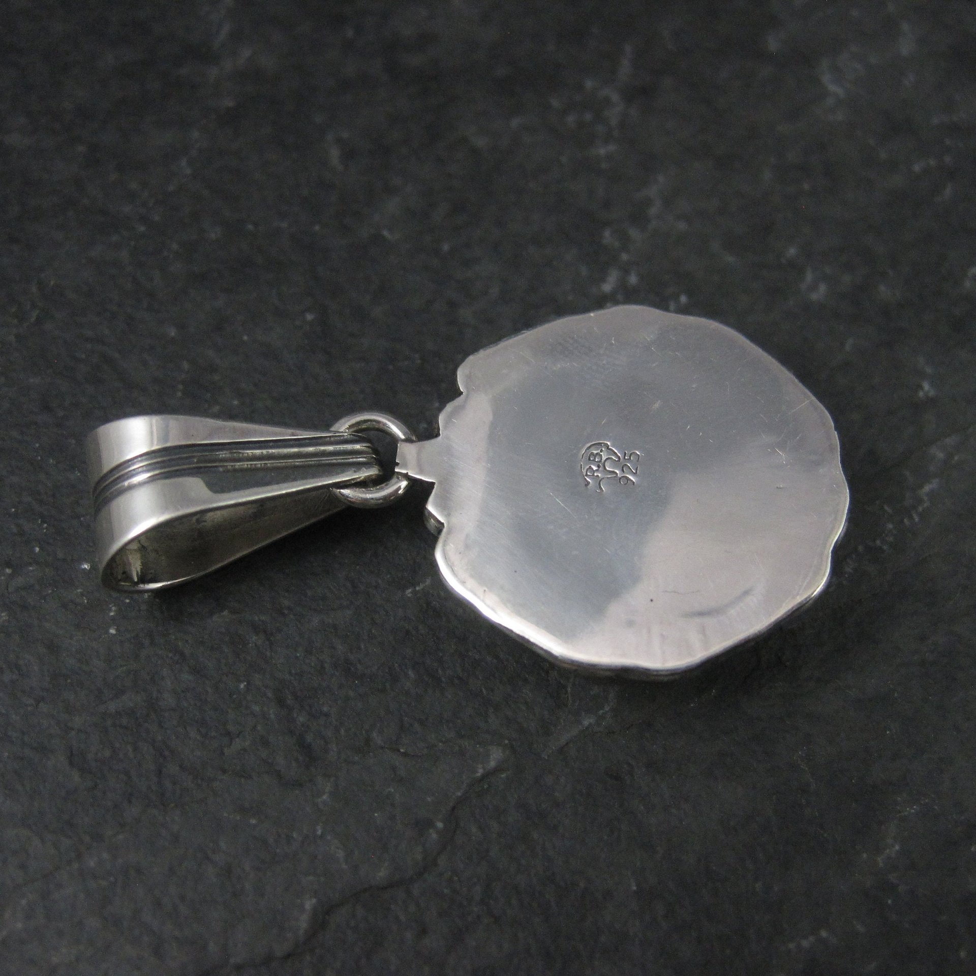 Vintage Native American Sterling Turquoise Pendant