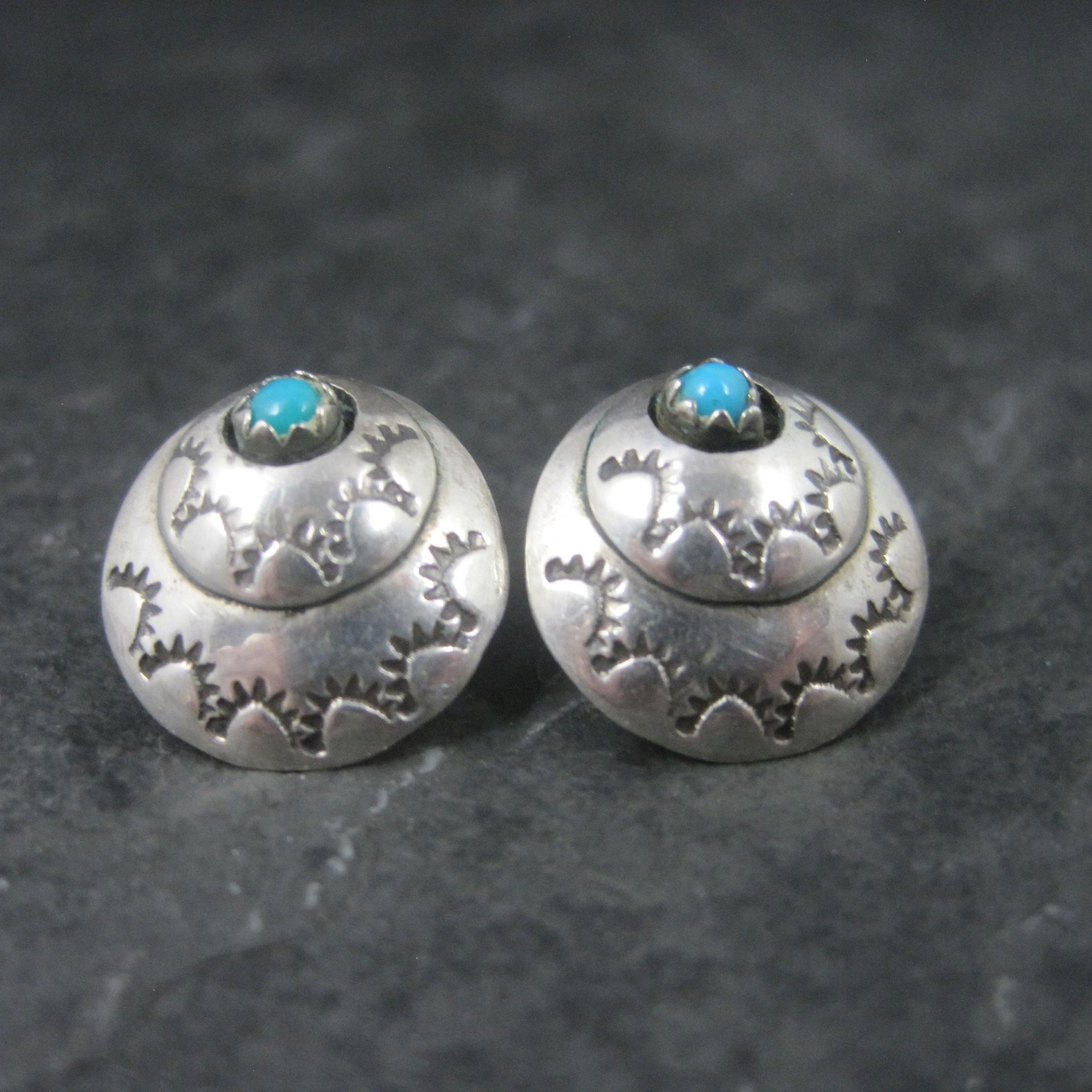 Southwestern Sterling Turquoise Earrings