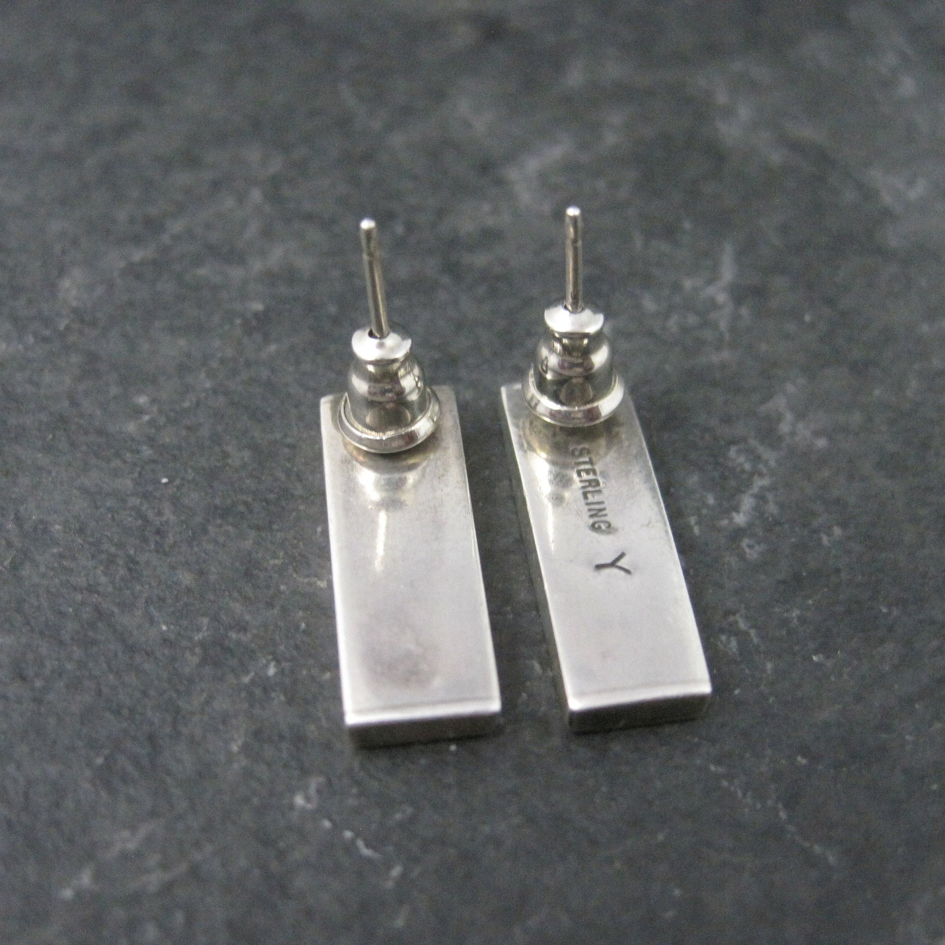 Contemporary Southwestern Sterling Silver Earrings