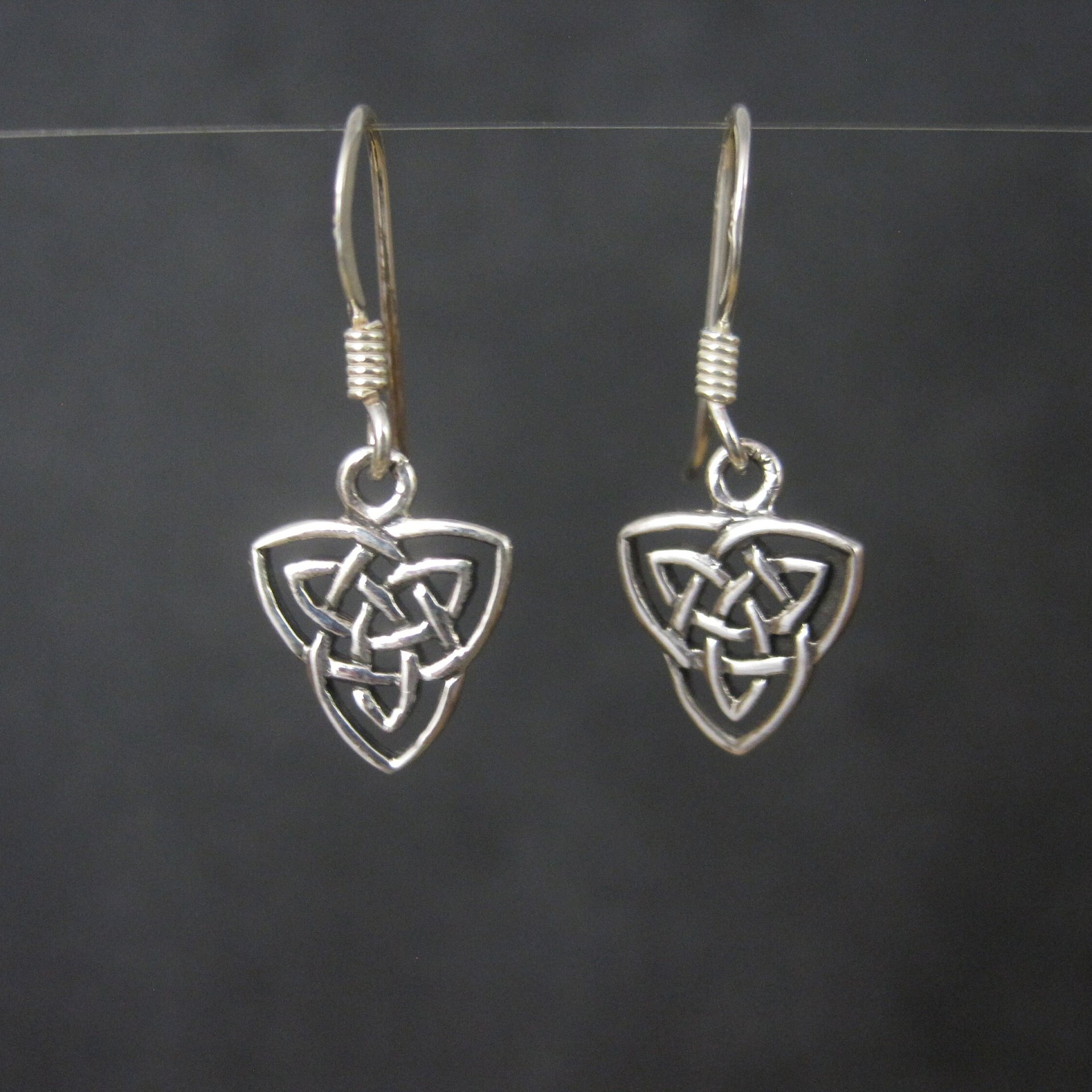 Dainty Sterling Celtic Earrings