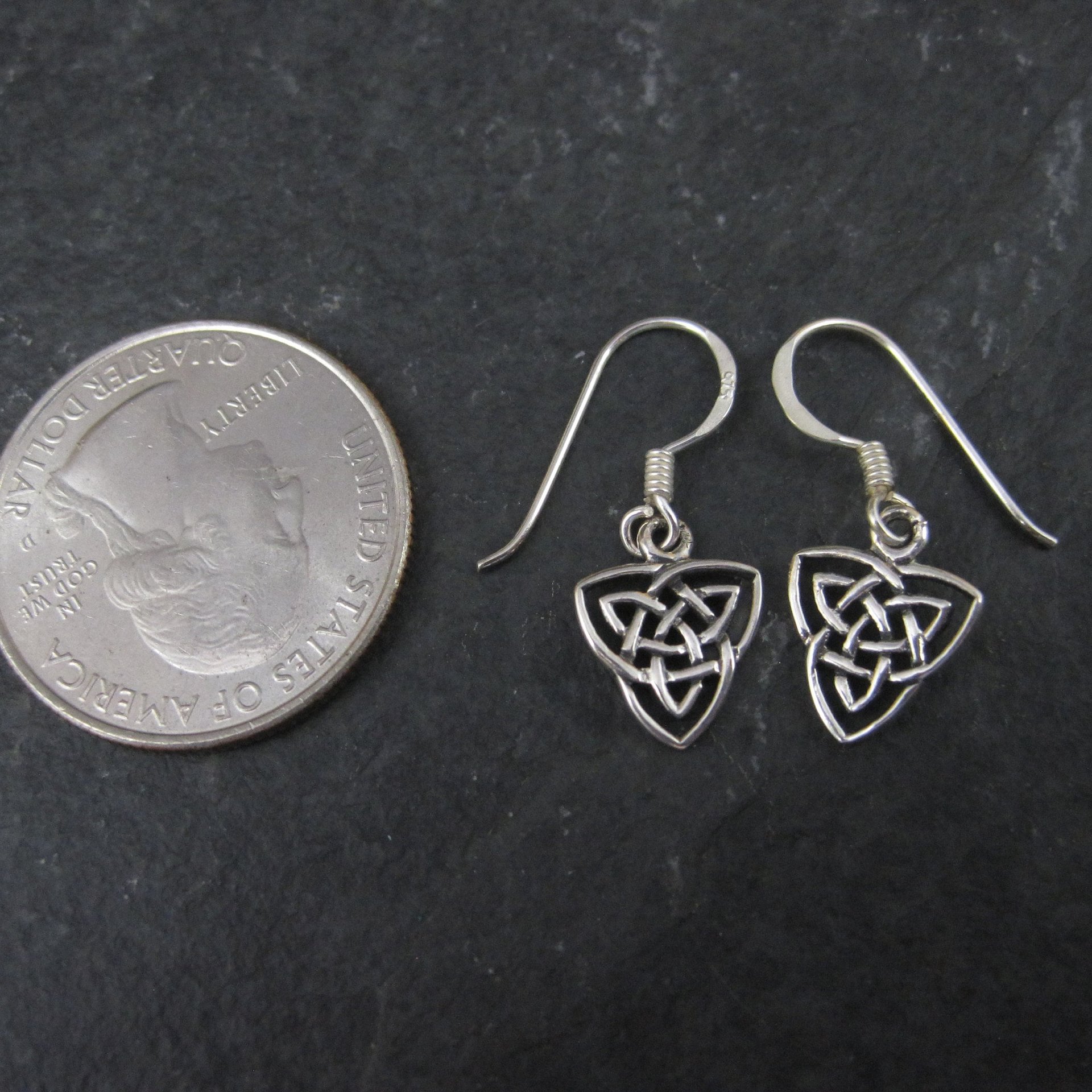 Dainty Sterling Celtic Earrings