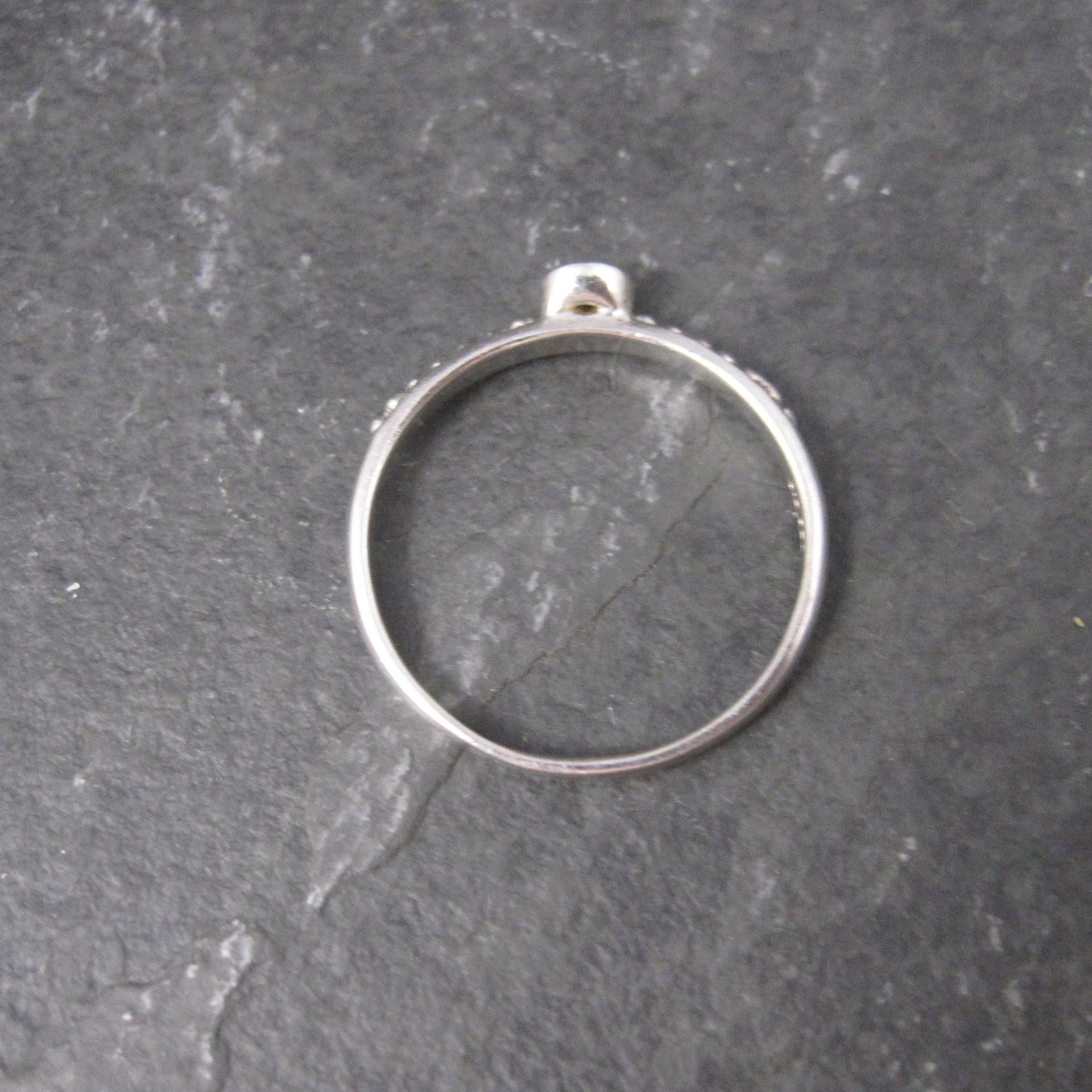 Simple Sterling Citrine Ring Size 9 Clyde Duneier