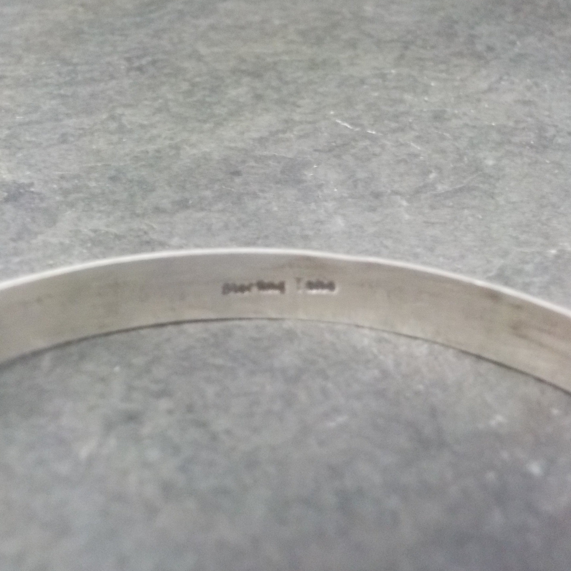 Navajo Vintage Sterling Bangle Bracelet 7.5 Inches