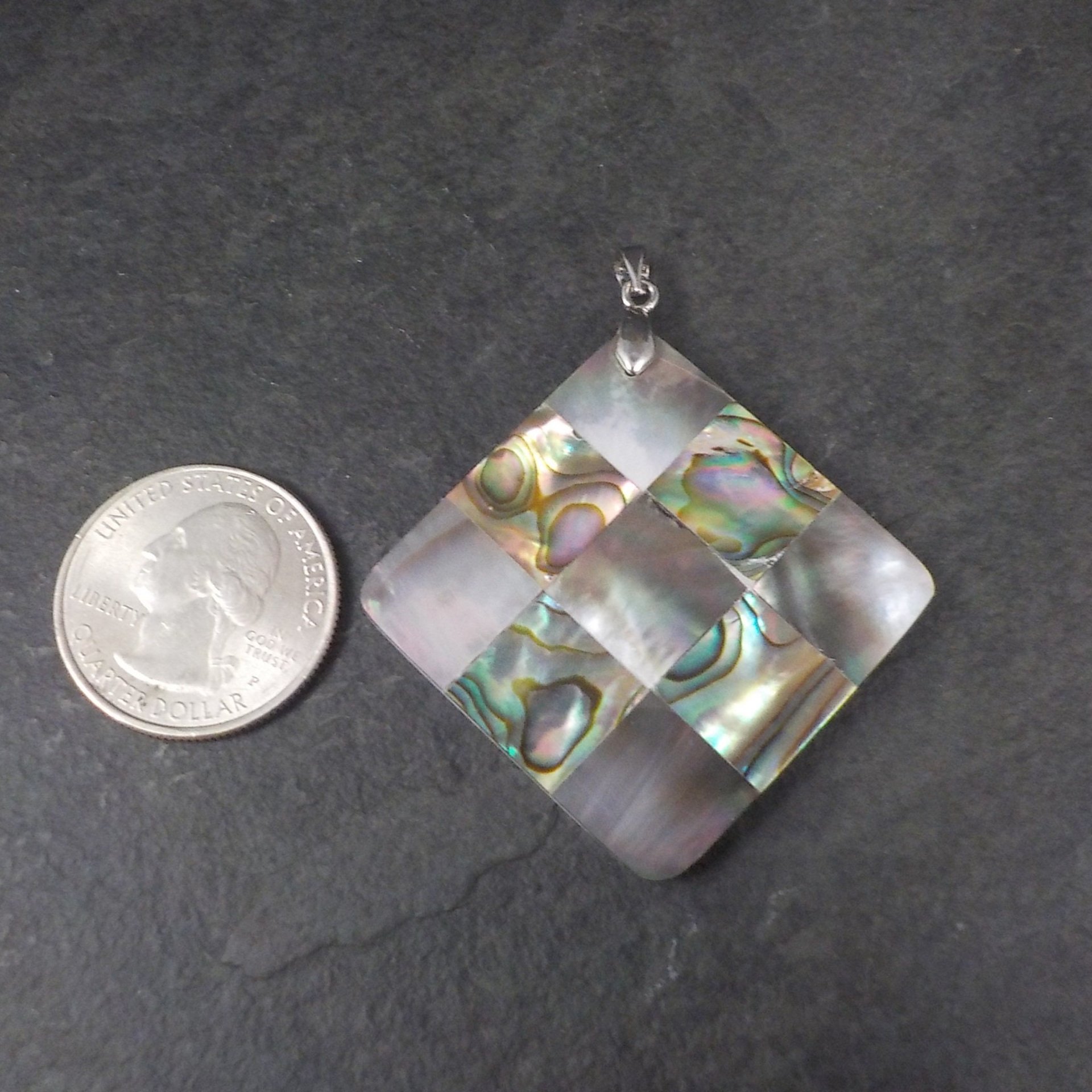 Vintage Abalone Shell Pendant