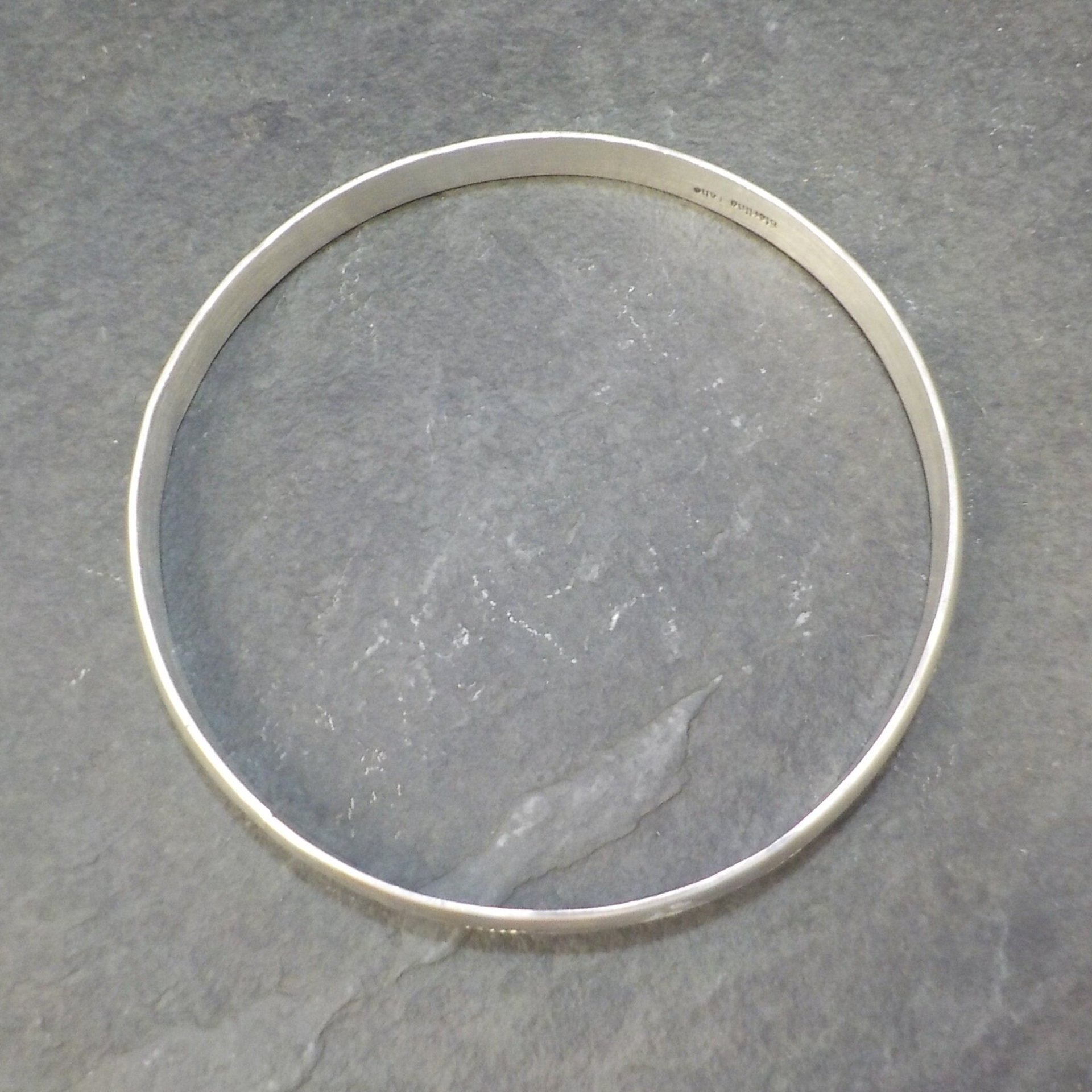 Navajo Vintage Sterling Bangle Bracelet 7.5 Inches