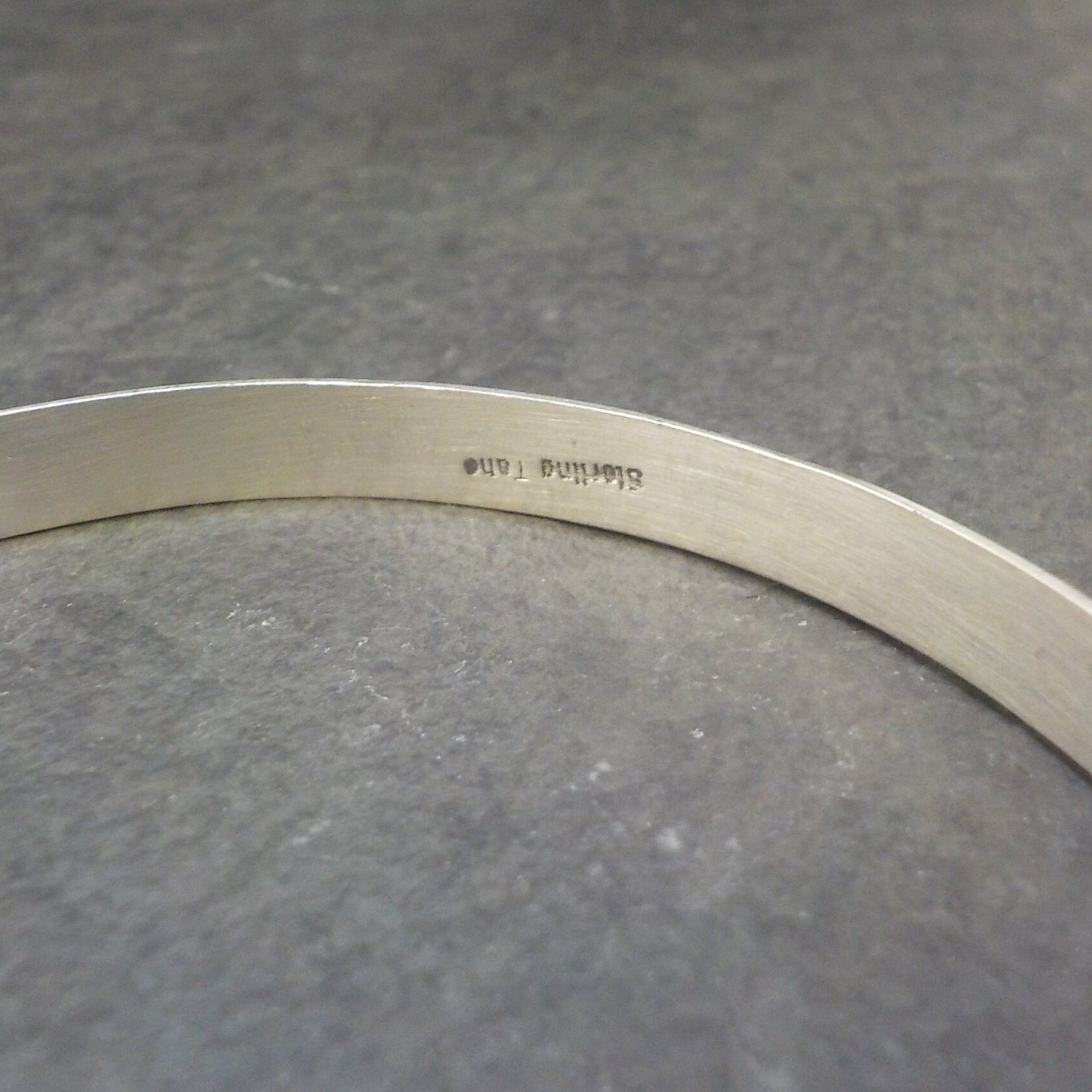 Navajo Vintage Sterling Bangle Bracelet 7.5 Inches