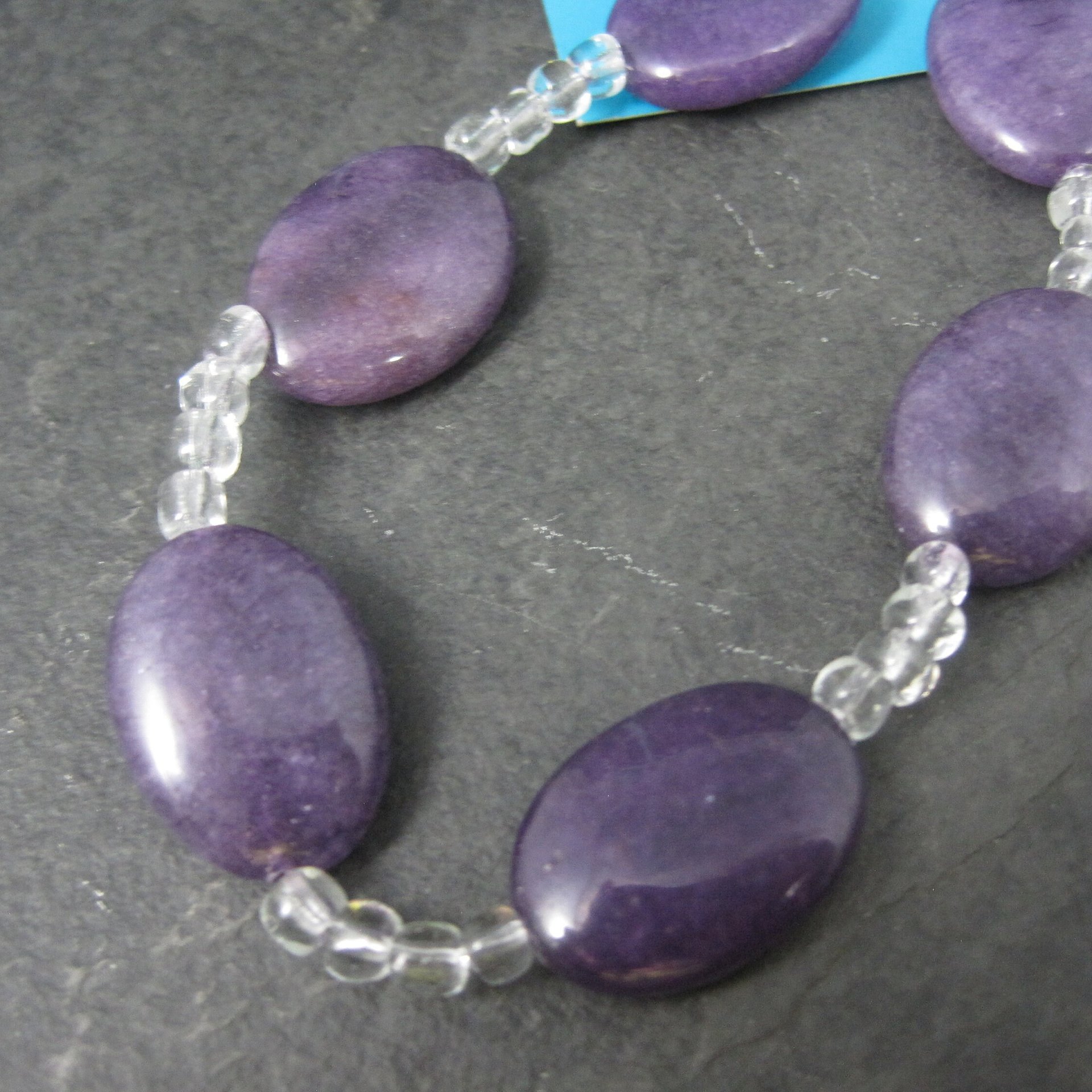 Hildie & Jo Purple Agate Beads 15x20mm Discontinued