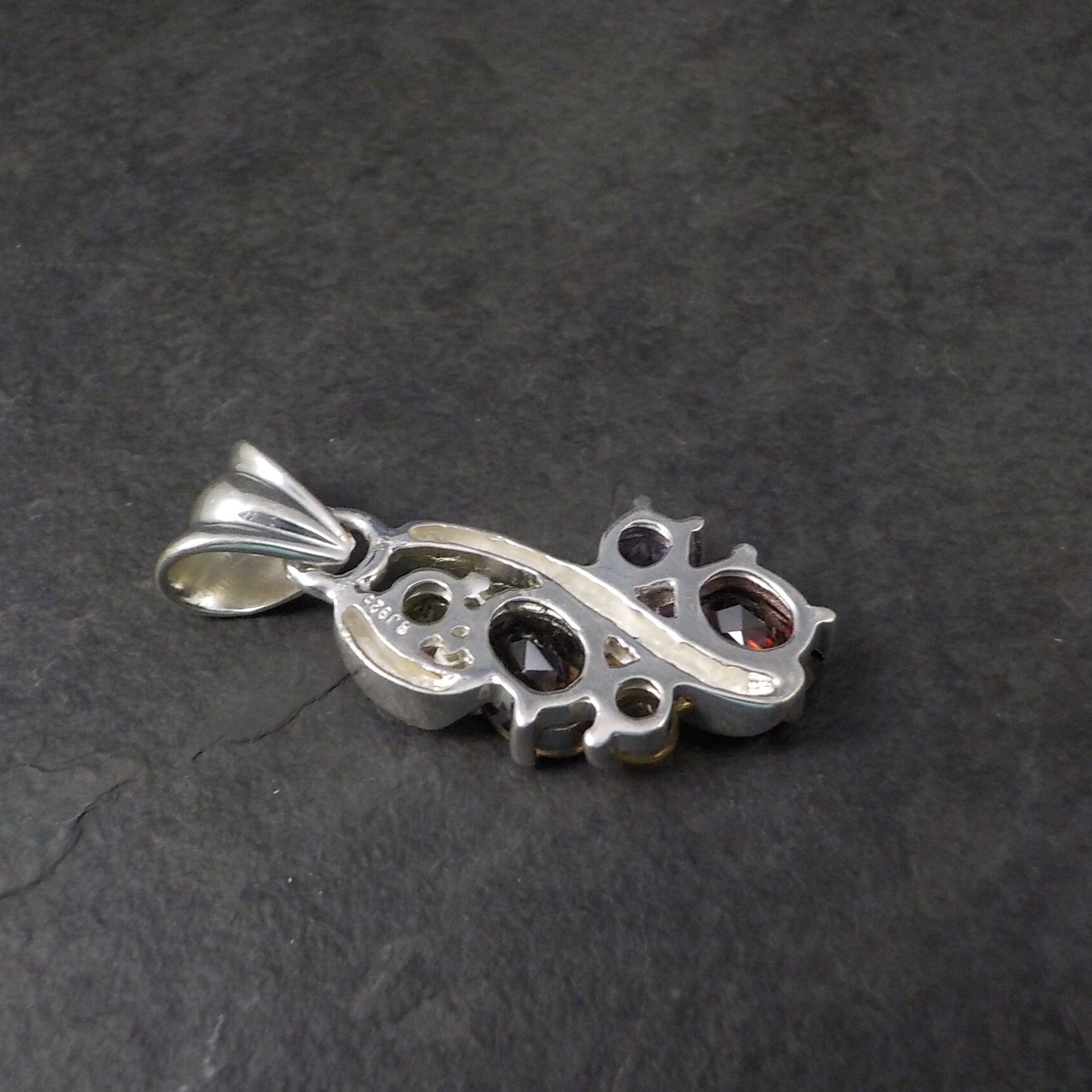 Vintage Sterling Silver Gemstone Pendant