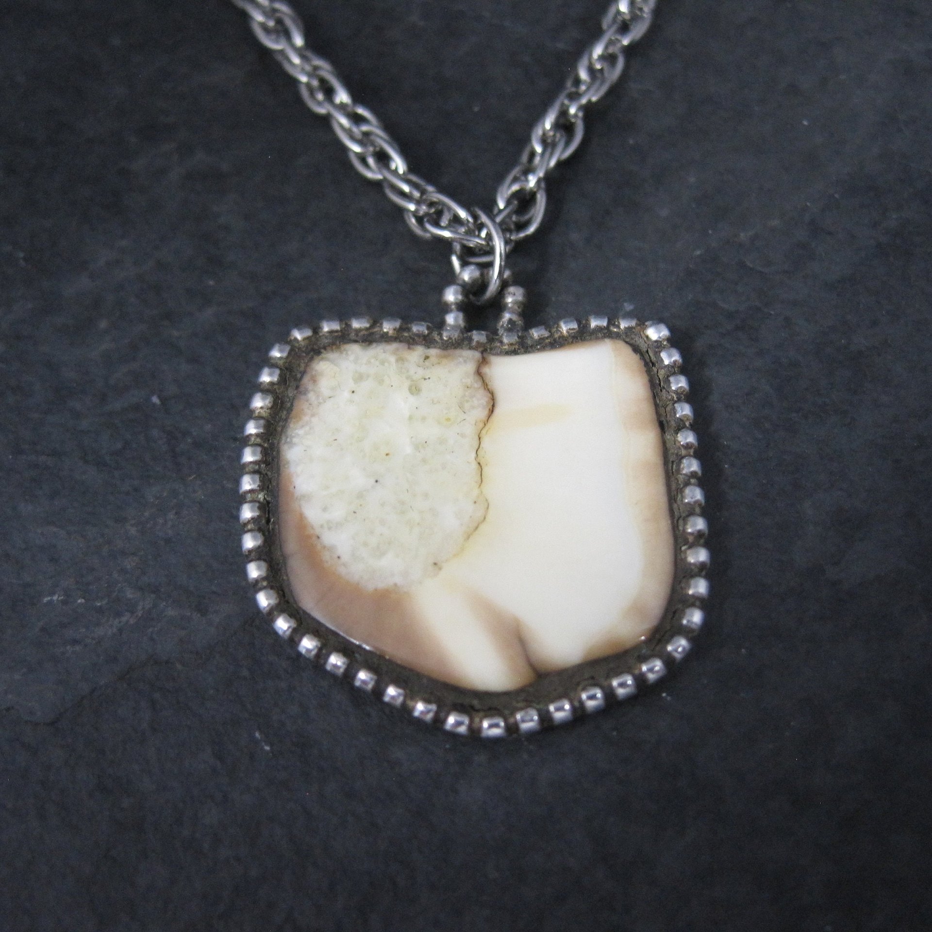 Southwestern Sterling Antler Pendant