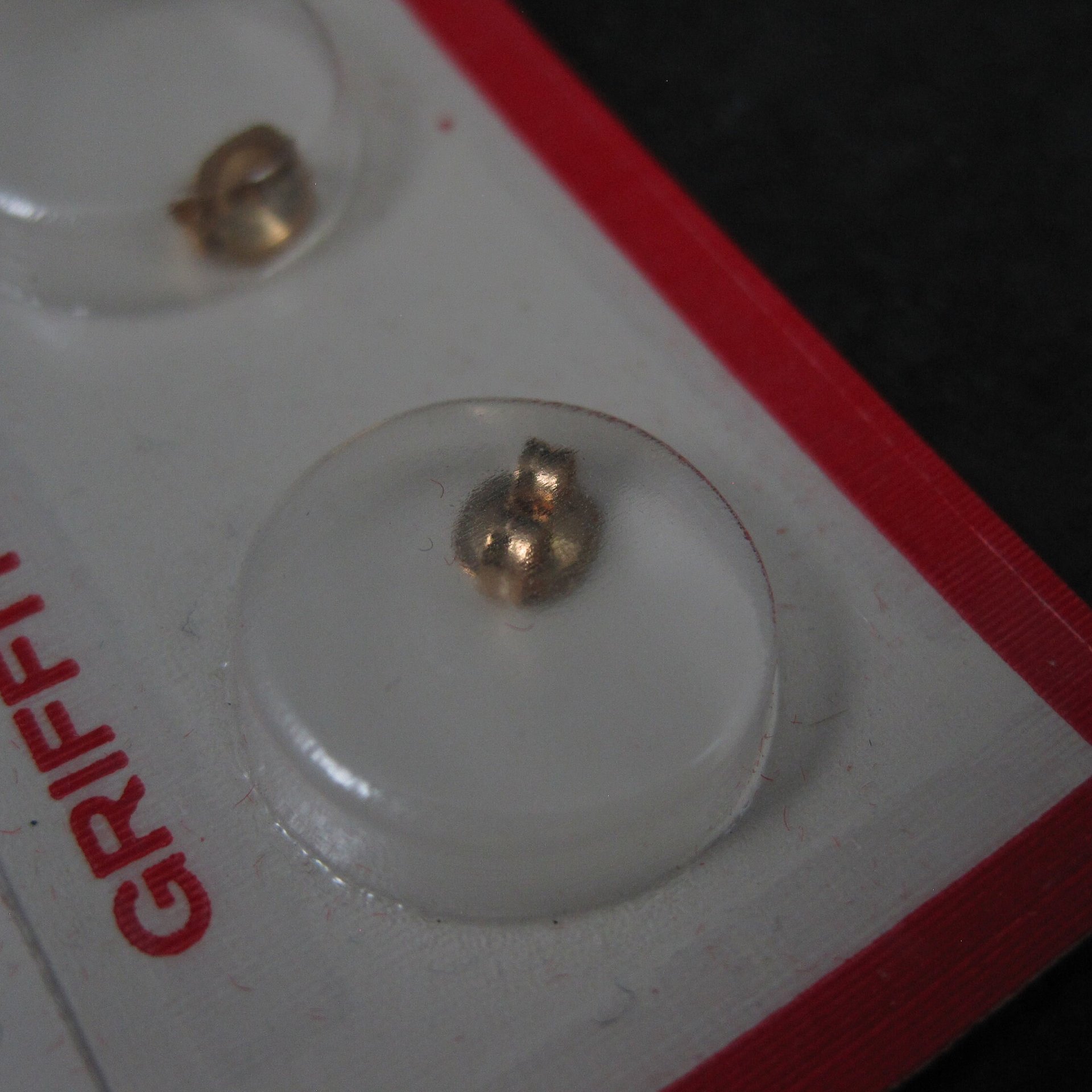 Vintage 12K Gold Filled Butterfly Nuts By Griffith NOS