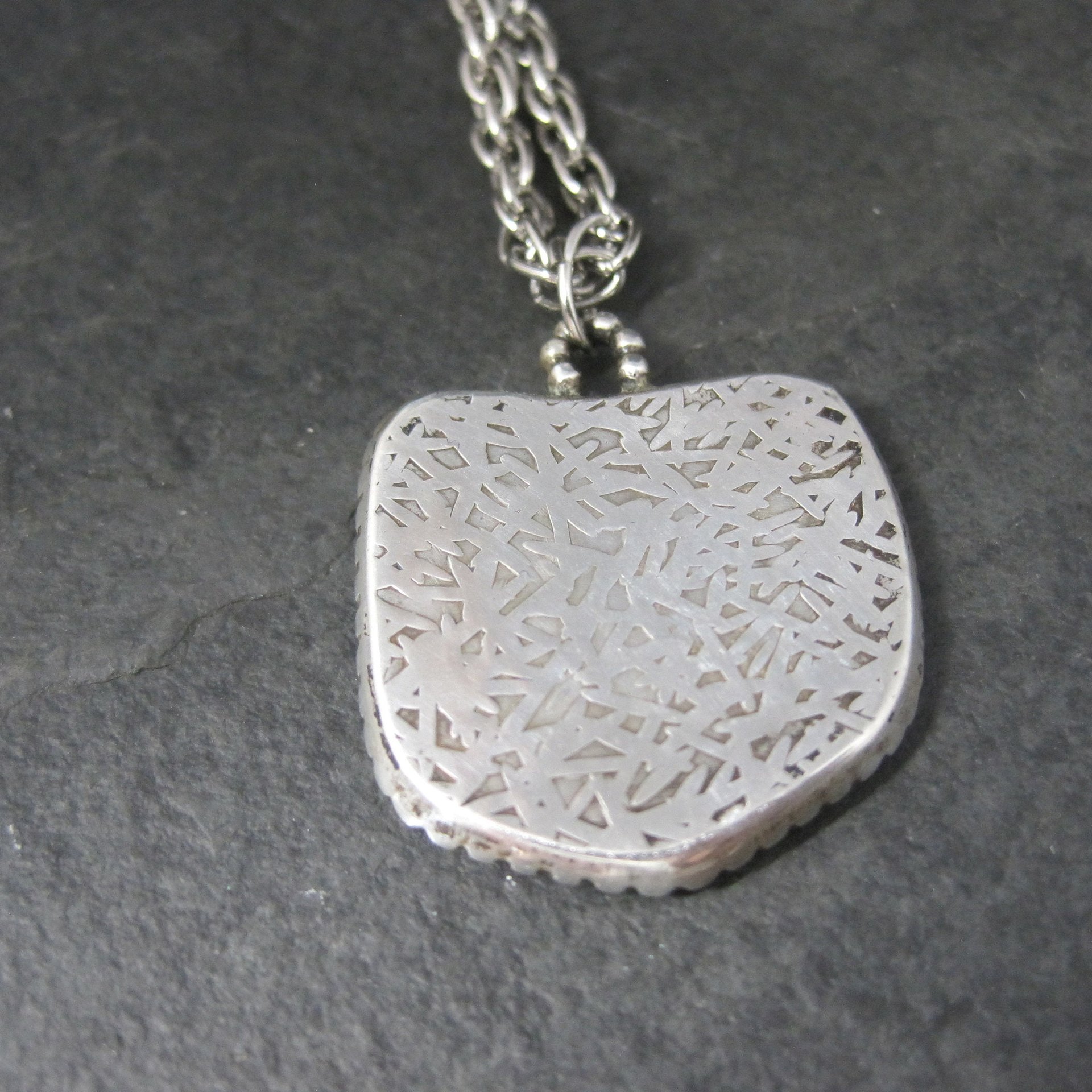 Southwestern Sterling Antler Pendant