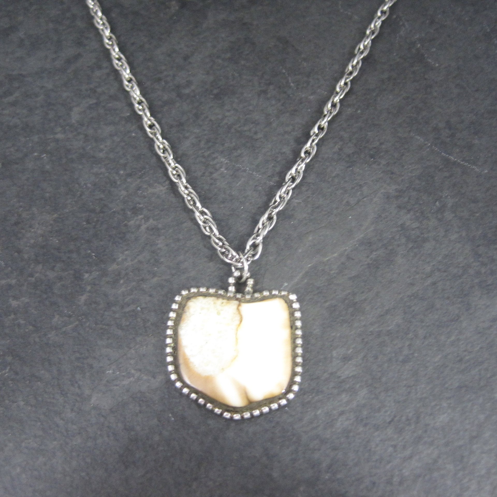 Southwestern Sterling Antler Pendant