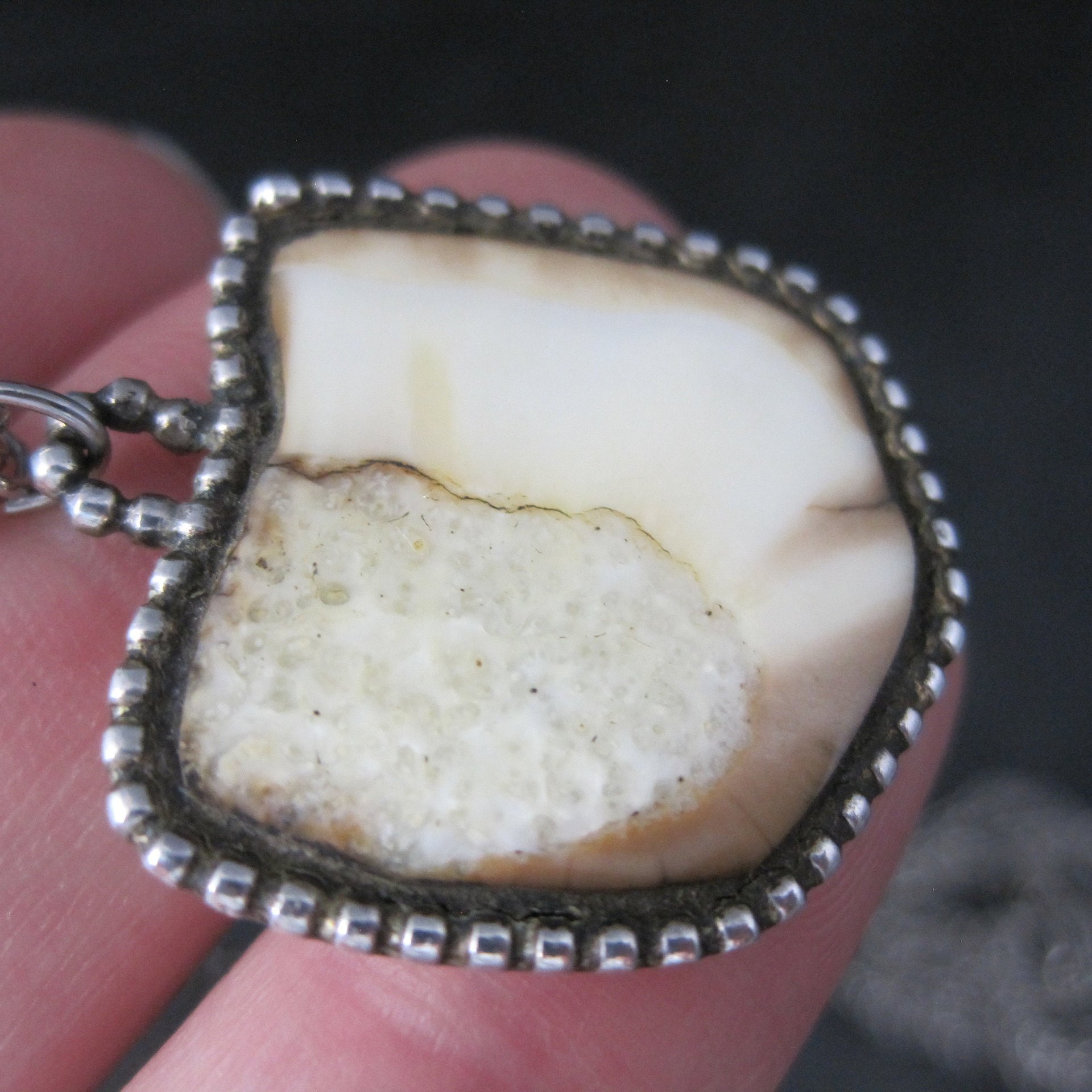 Southwestern Sterling Antler Pendant