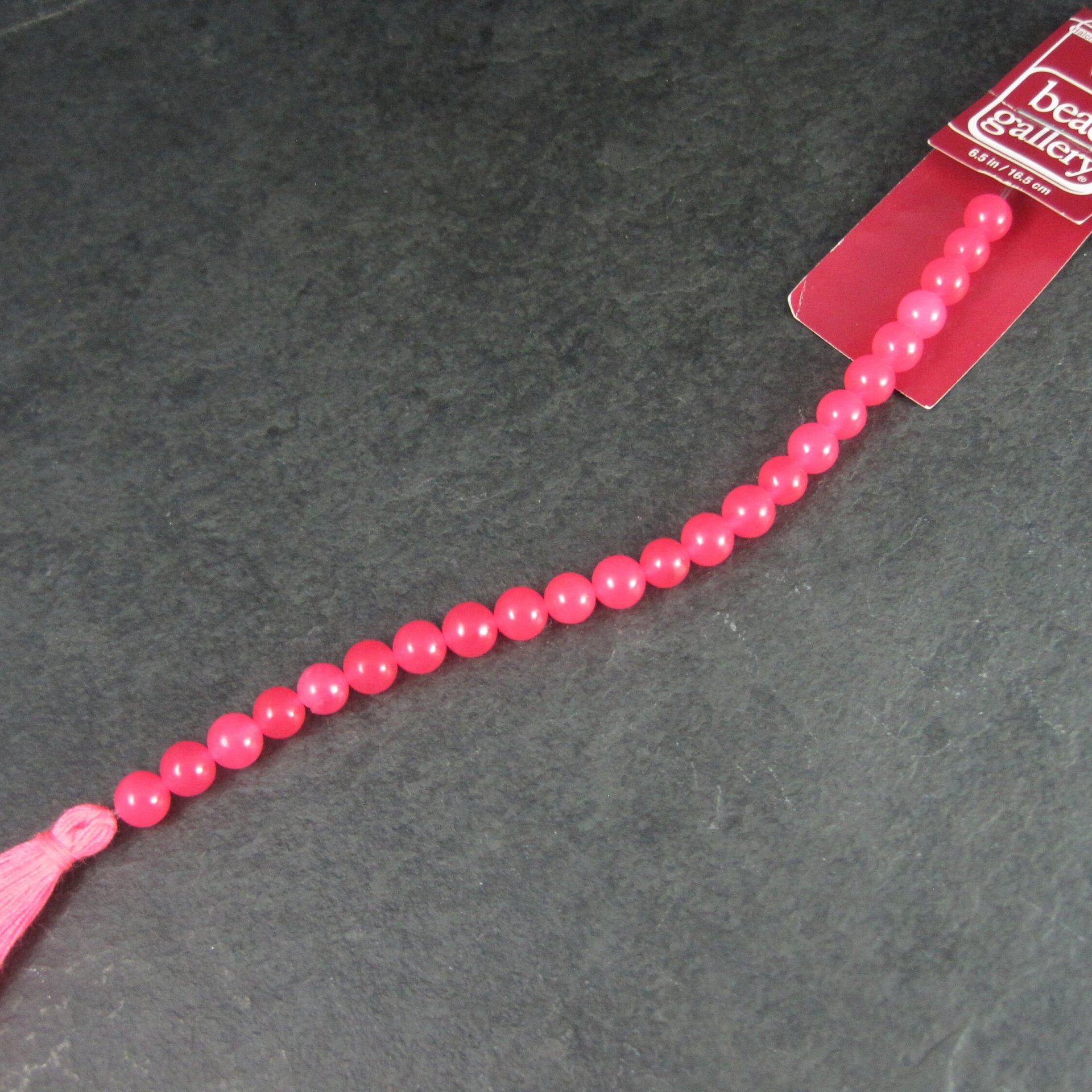 Pink Quartzite 6mm Round Bead Strand