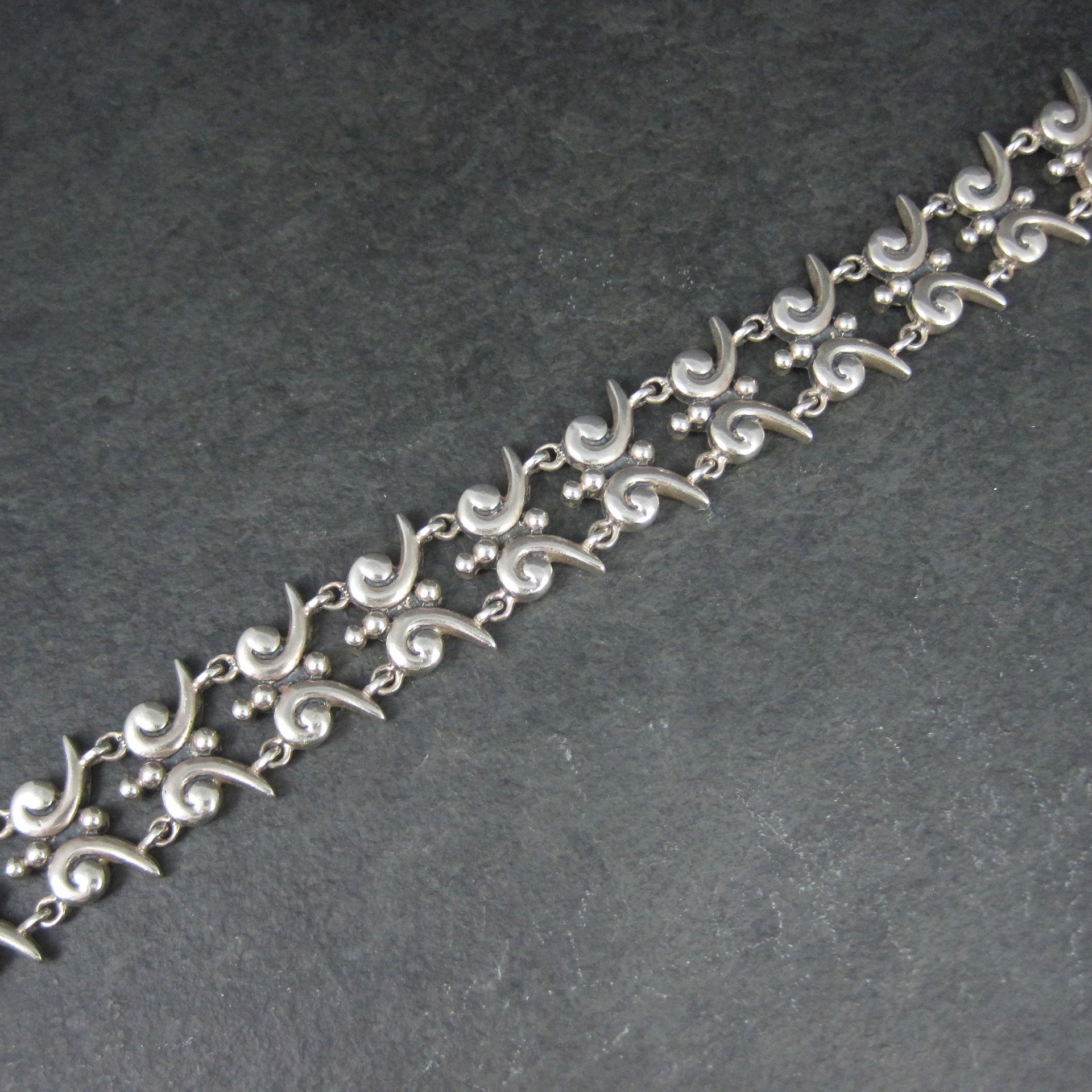 Mark Wasserman Samara Bracelet Sterling Silver 7 Inches Vintage