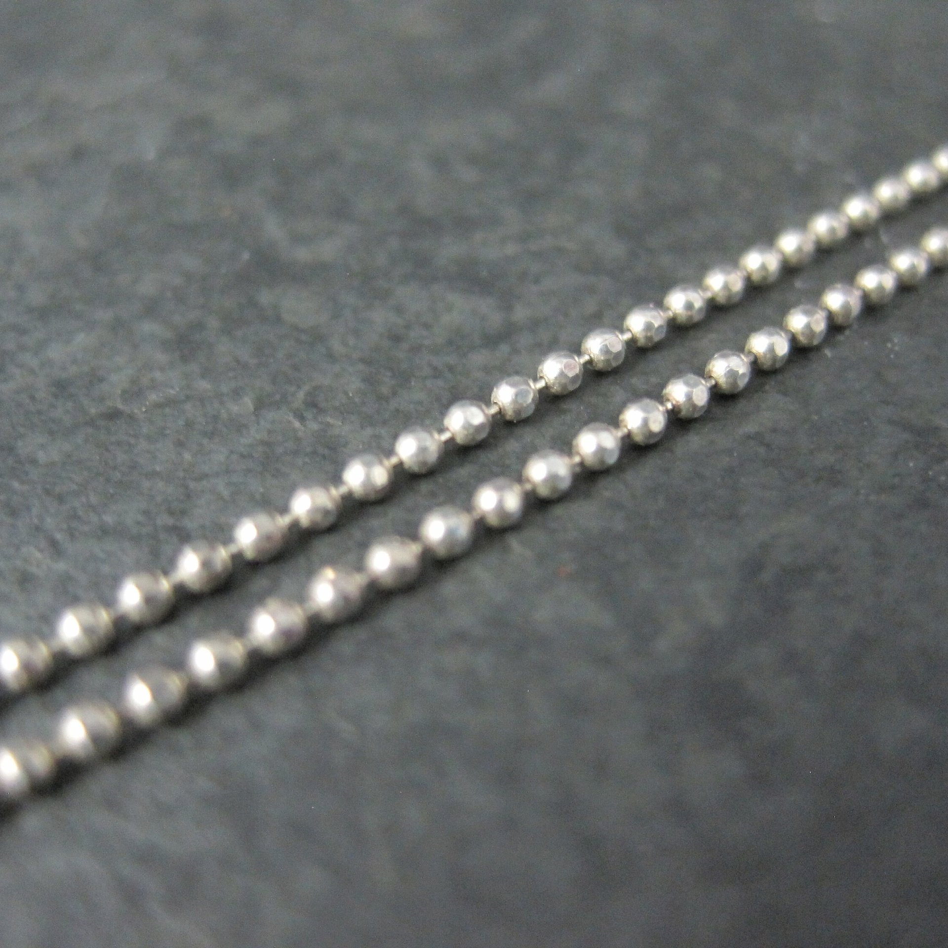 Dainty Italian Sterling 2 Strand Ankle Bracelet 9-10"