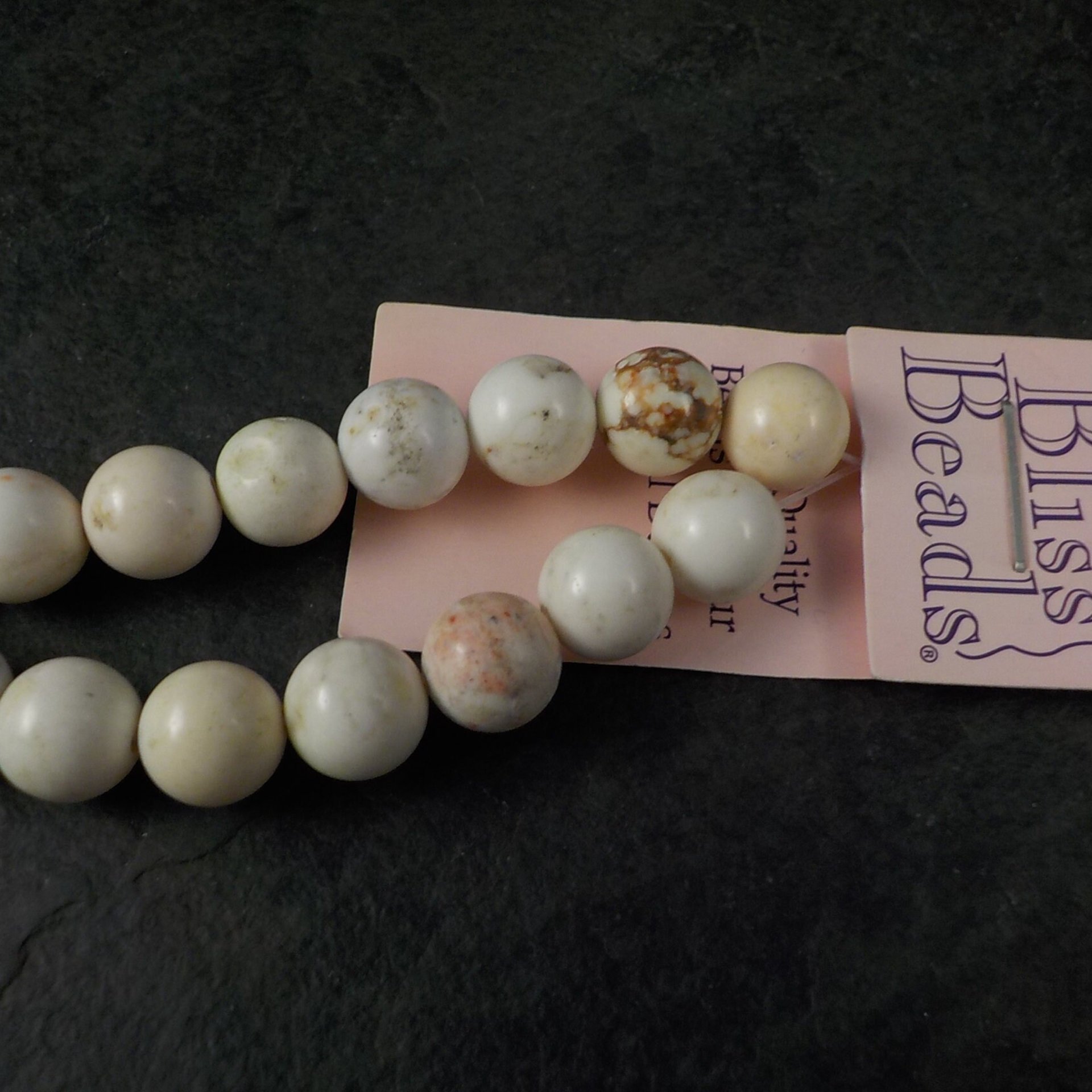 Bliss 8mm Round Howlite Beads