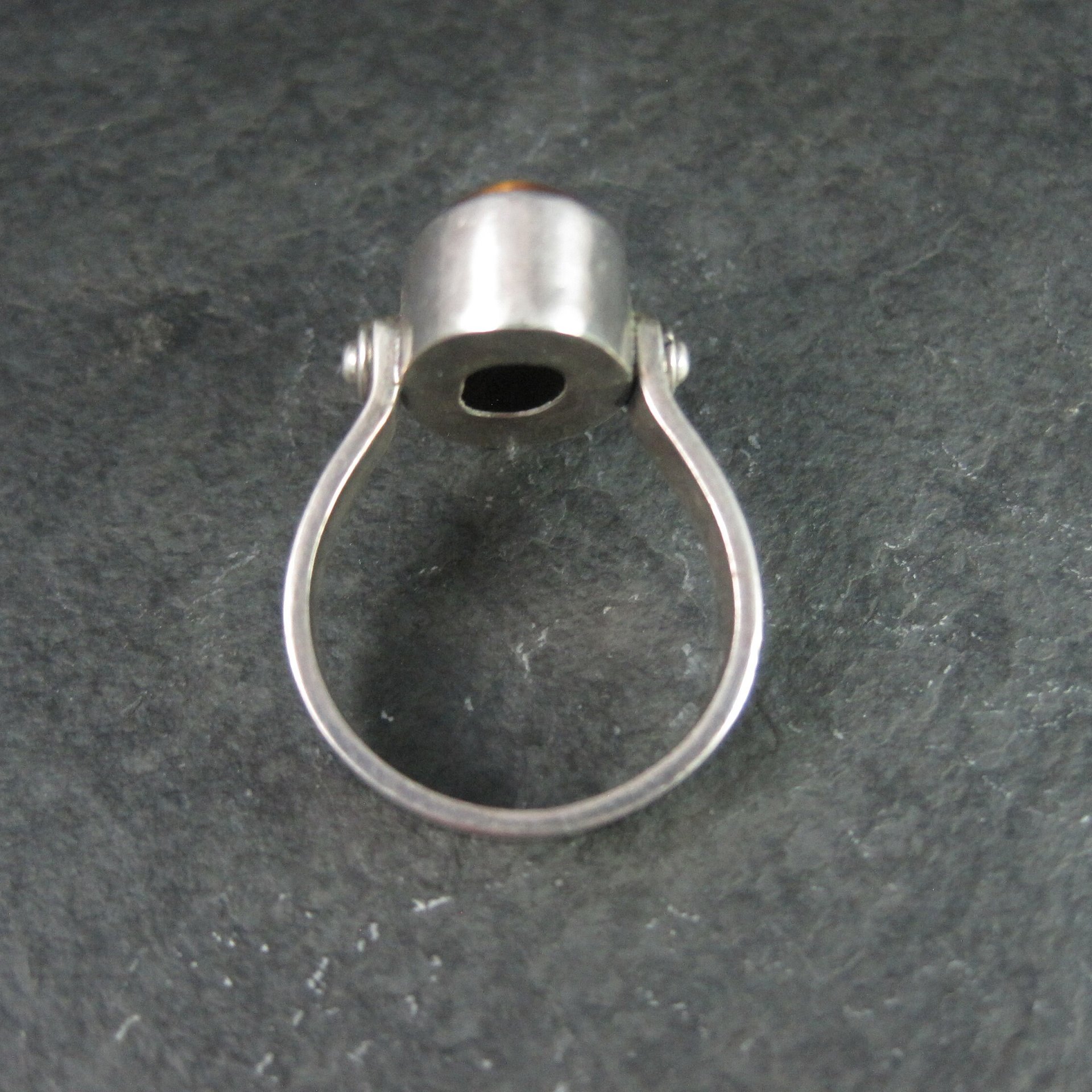 Vintage Sterling Tigers Eye Ring Size 9