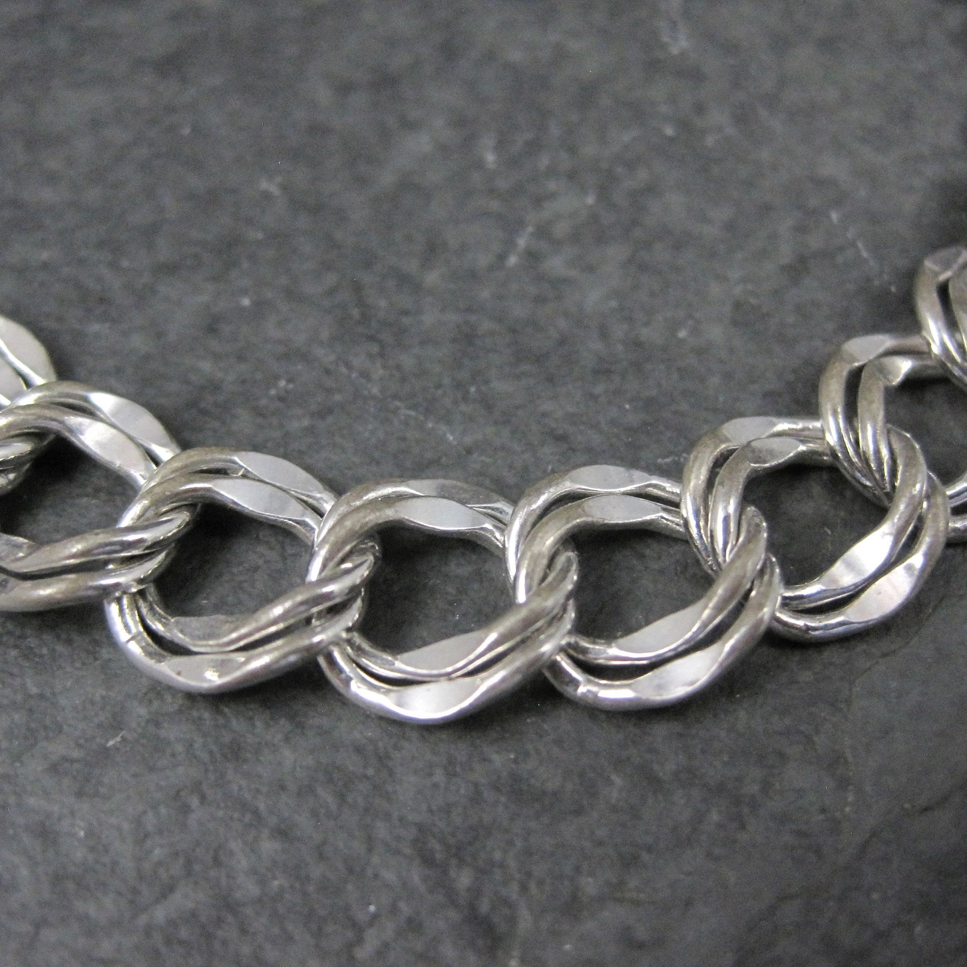 Vintage Sterling Chain Bracelet 7.5 Inches