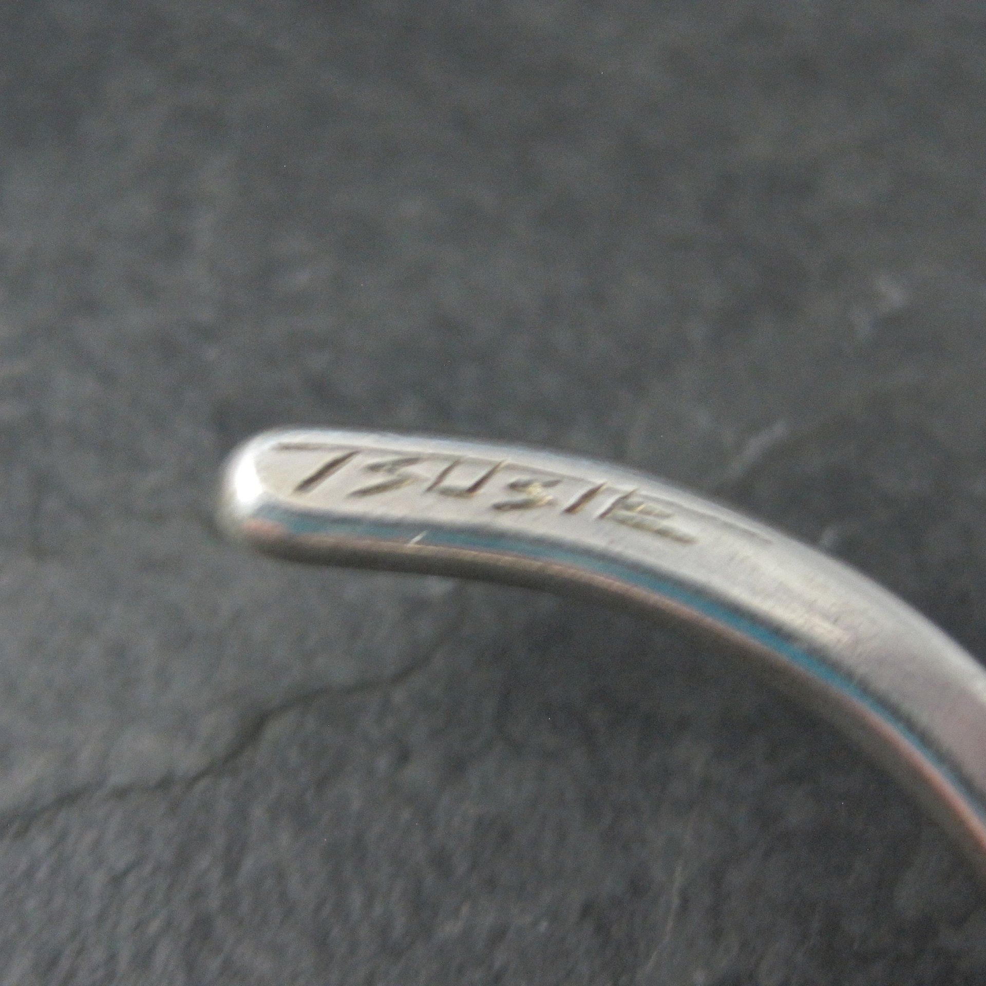 Contemporary Navajo Sterling Cuff Bracelet 6.75 Inches Boyd Tsosie