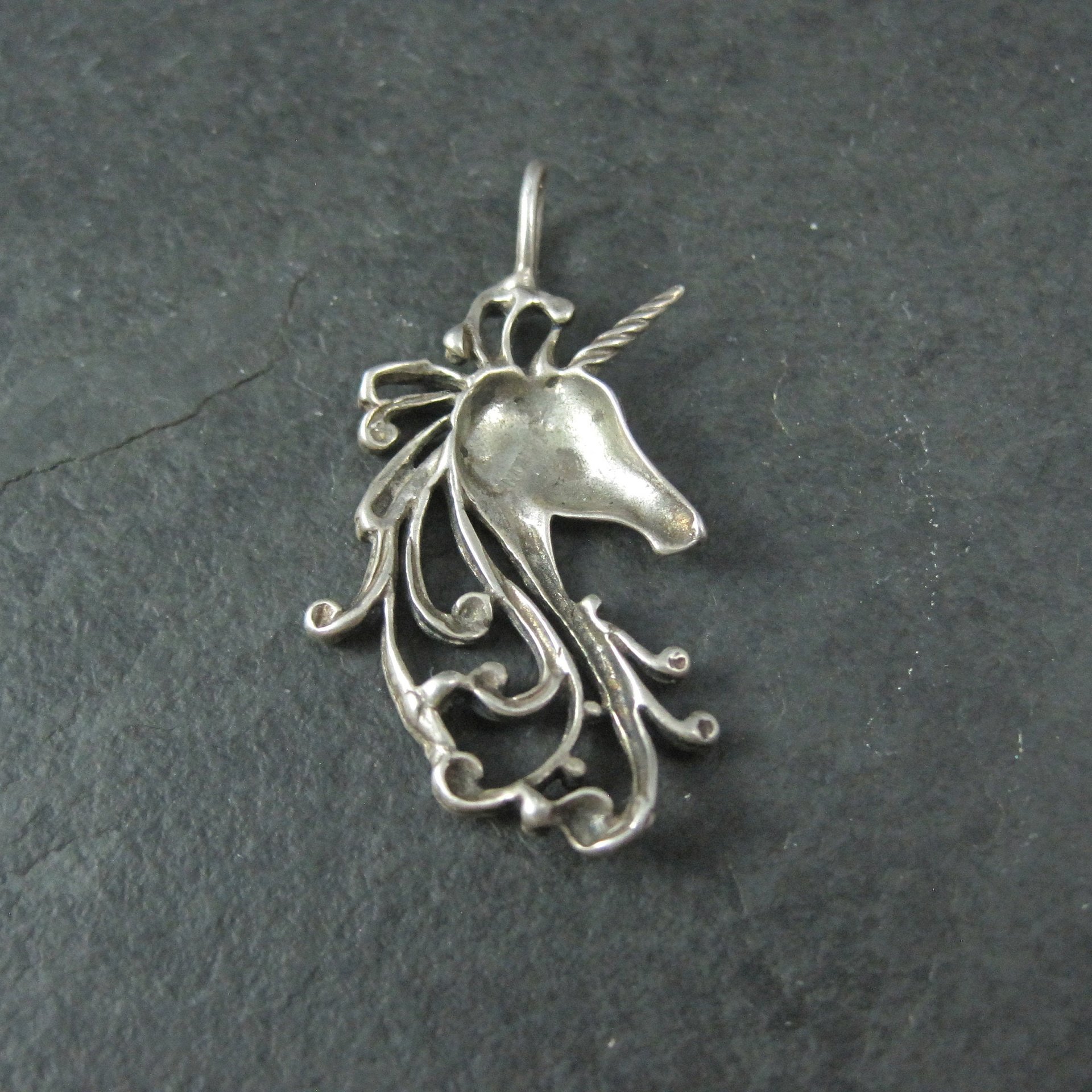 Vintage Sterling Unicorn Pendant