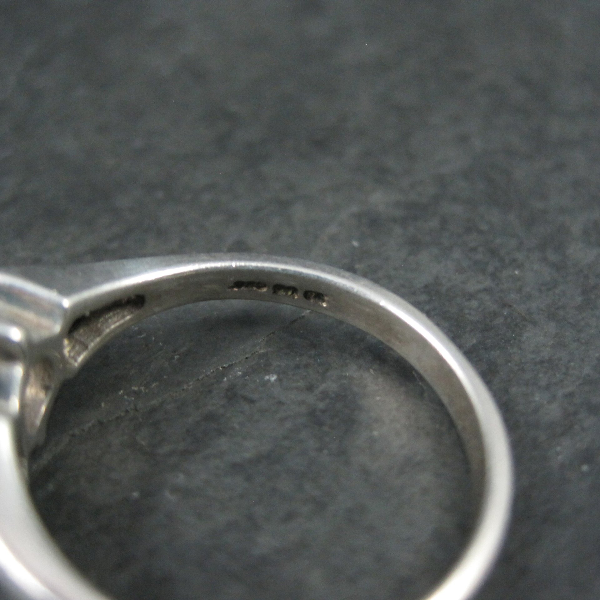 Vintage Sterling Diamonique Cz Ring Sizes 8 and 9