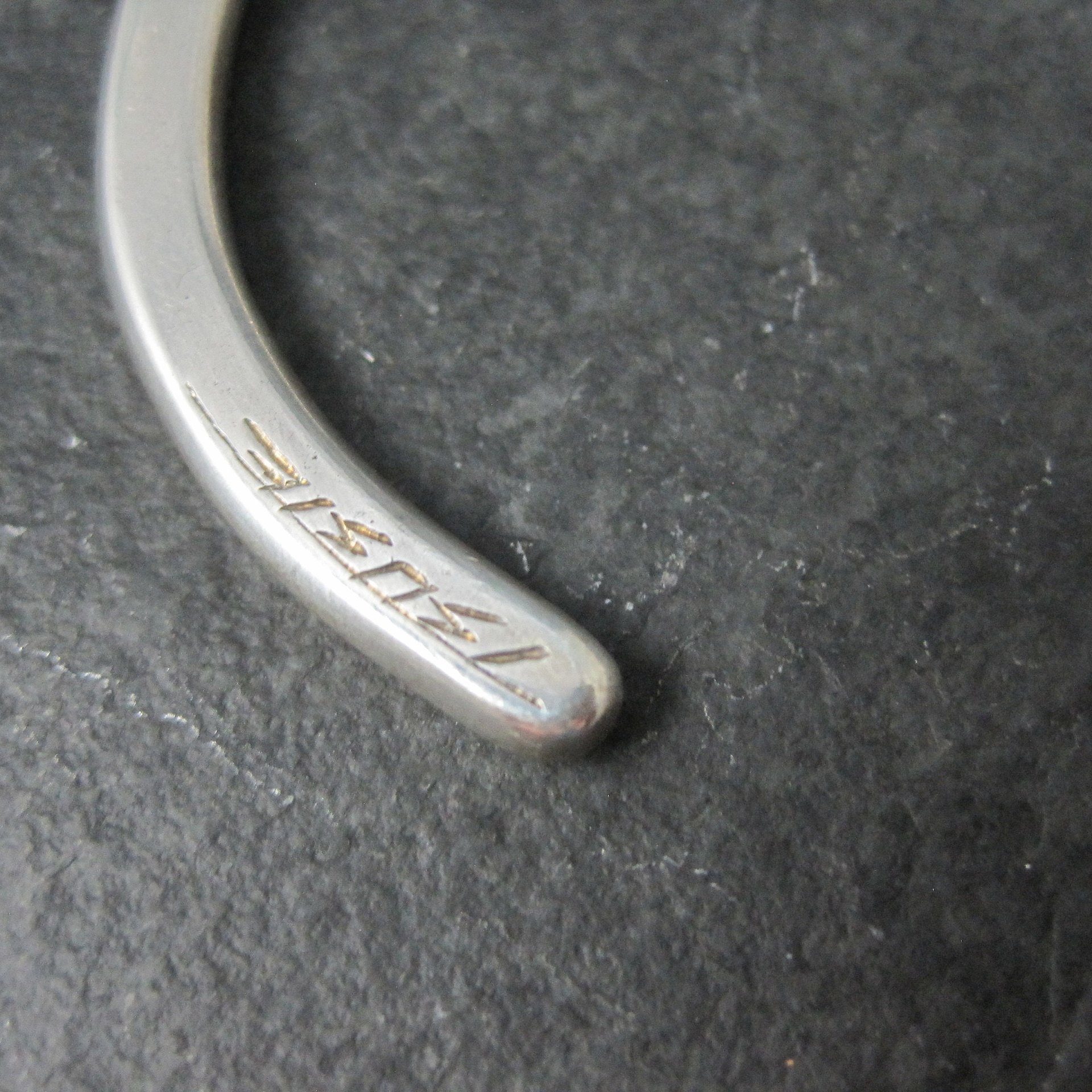 Contemporary Navajo Sterling Cuff Bracelet 6.75 Inches Boyd Tsosie