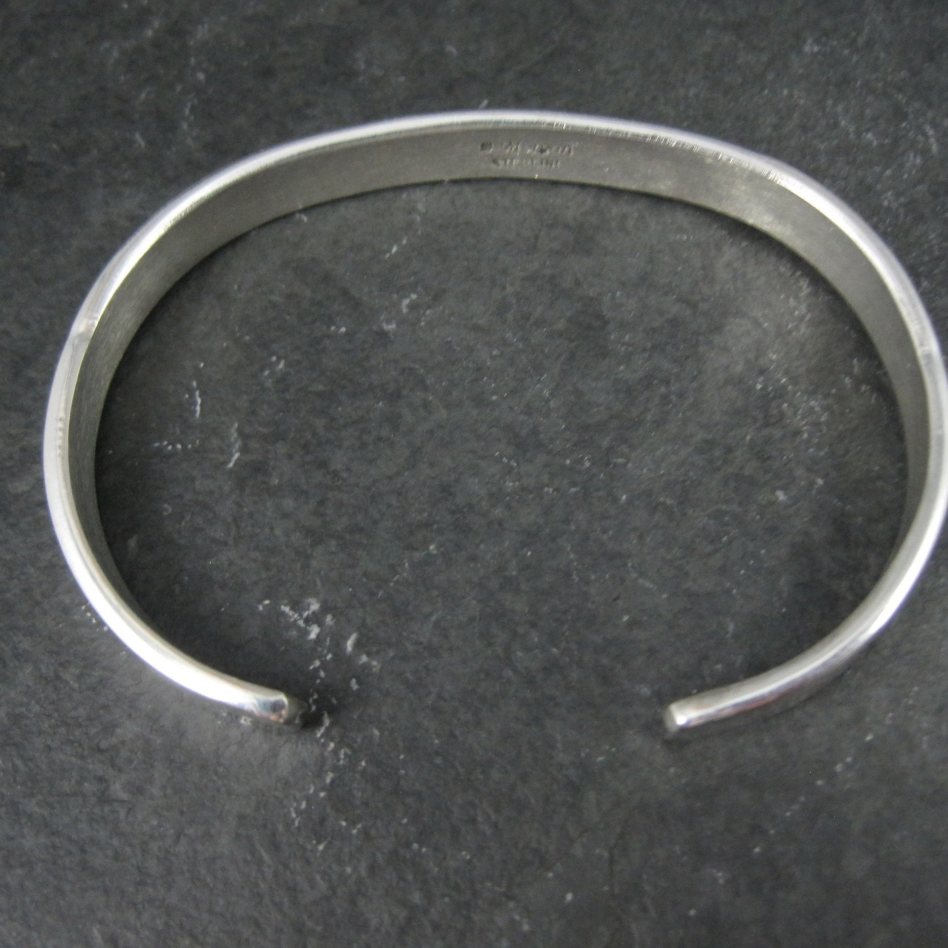 Vintage Southwestern Sterling Cuff Bracelet 6 Inches Bruce Morgan