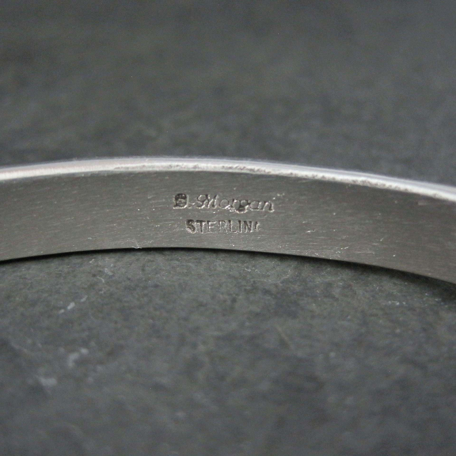 Vintage Southwestern Sterling Cuff Bracelet 6 Inches Bruce Morgan