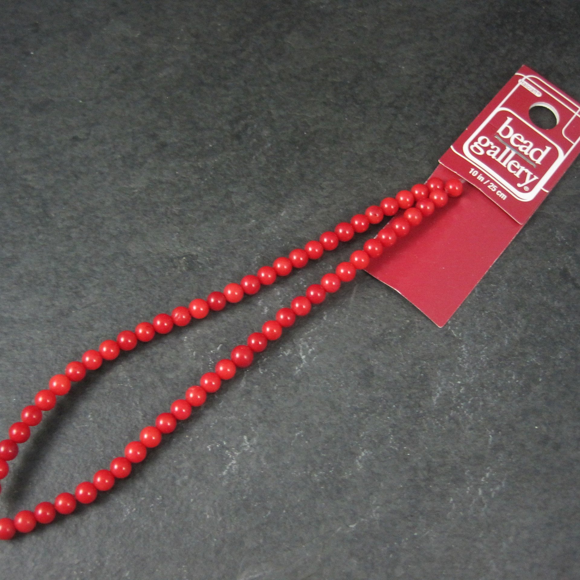 Red Bamboo Coral Beads 4mm Round Bead Gallery