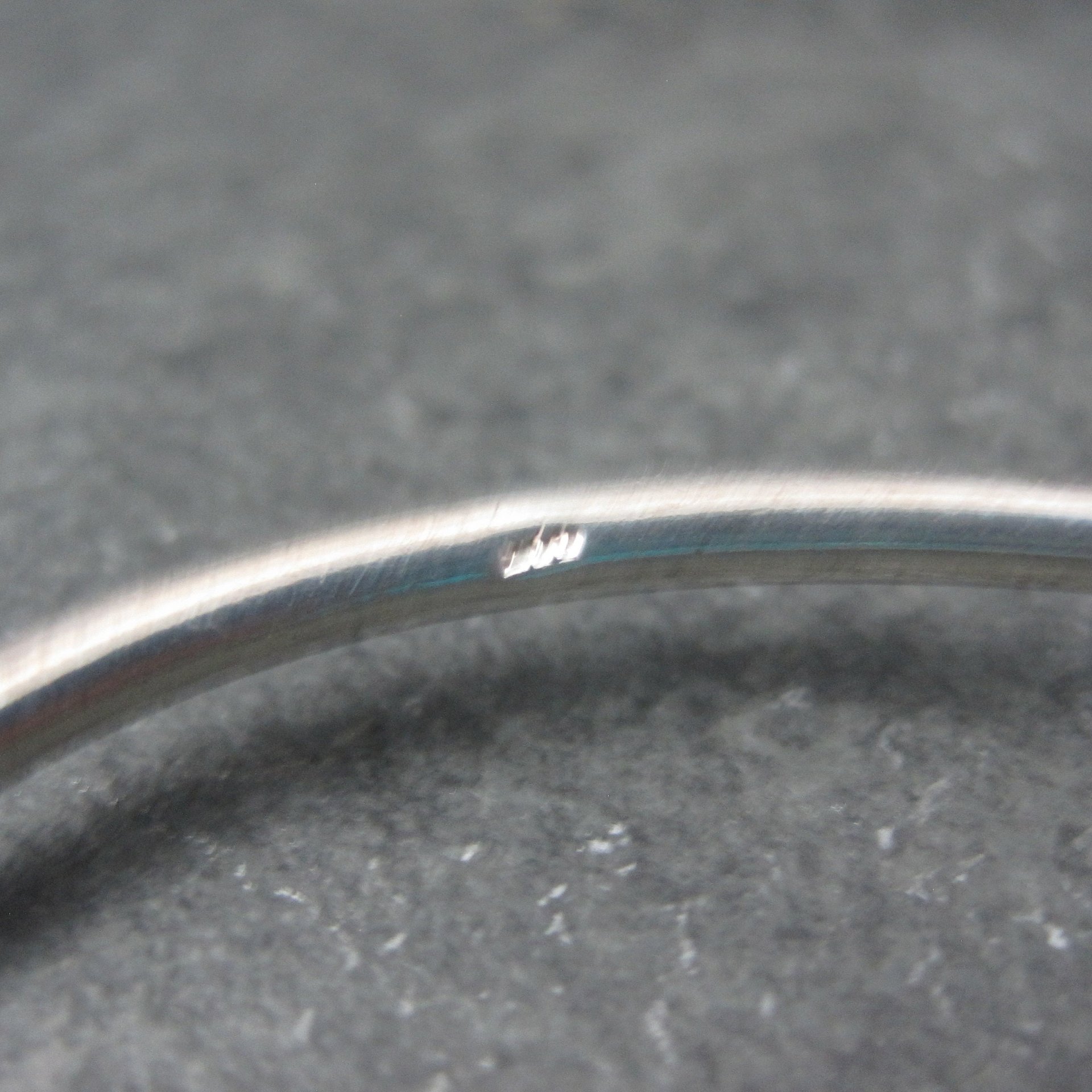 Vintage Sterling Crossover Bangle Bracelet 6.75"