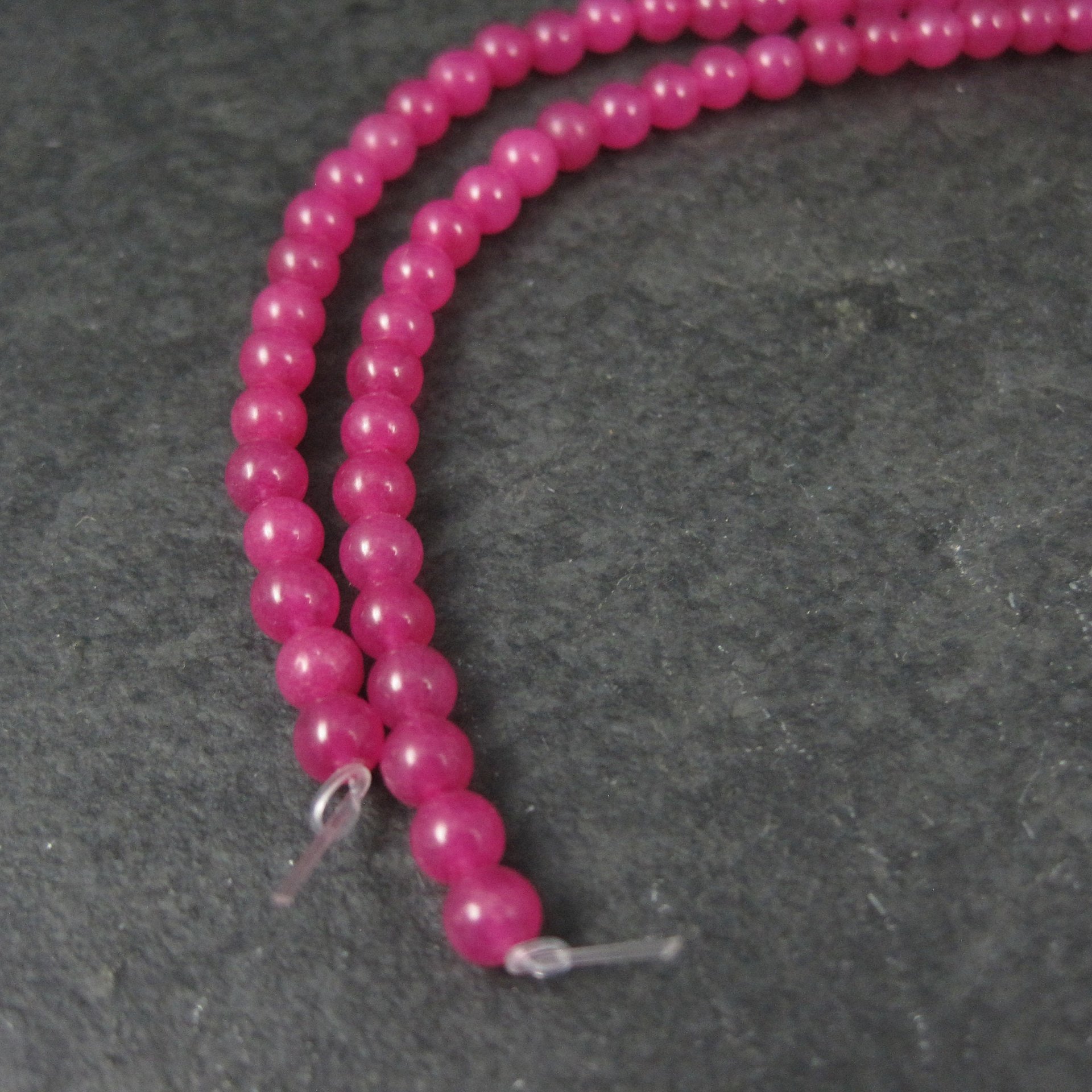 Round 4mm Pink Quartzite Beads