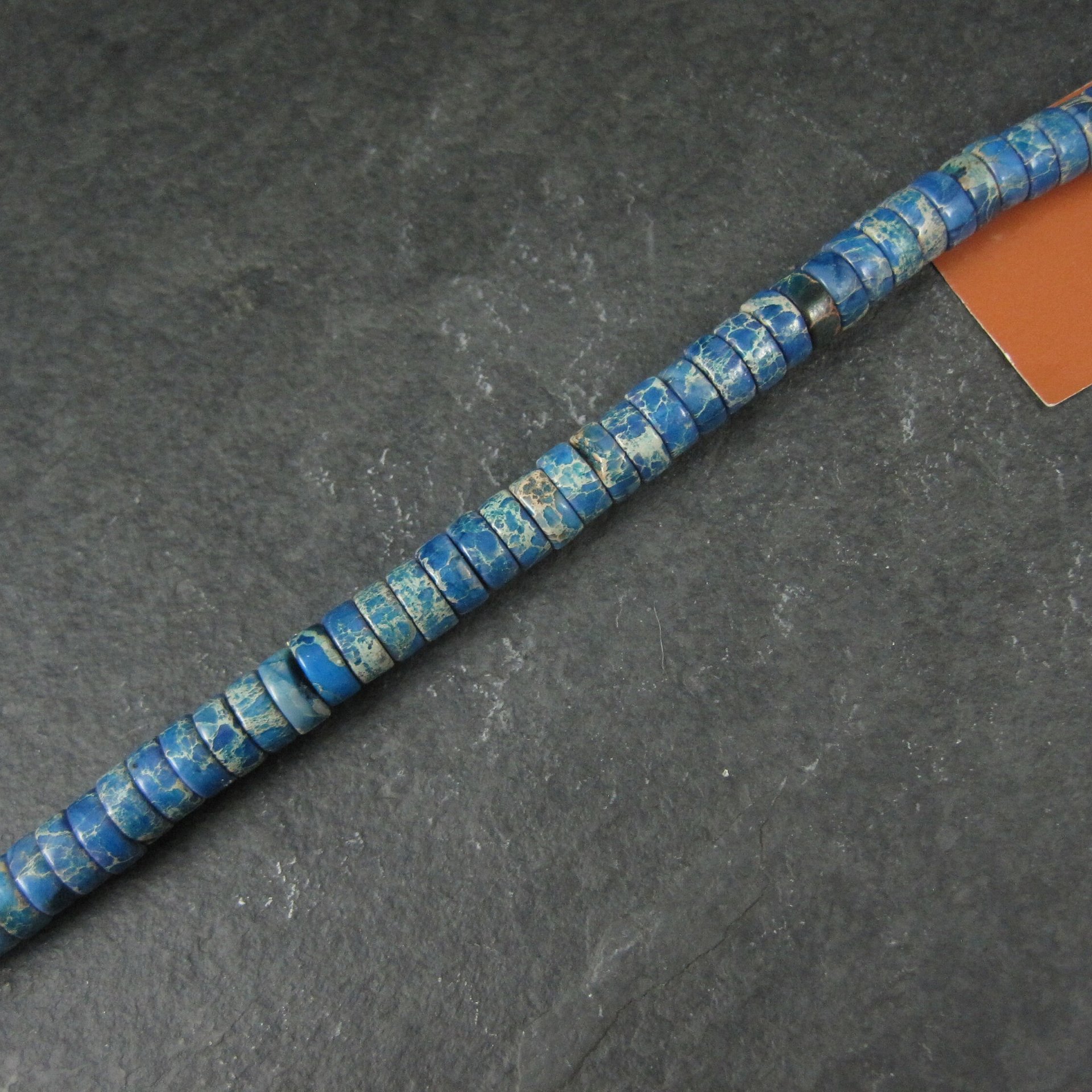 Blue Imperial Jasper Beads 3x7mm