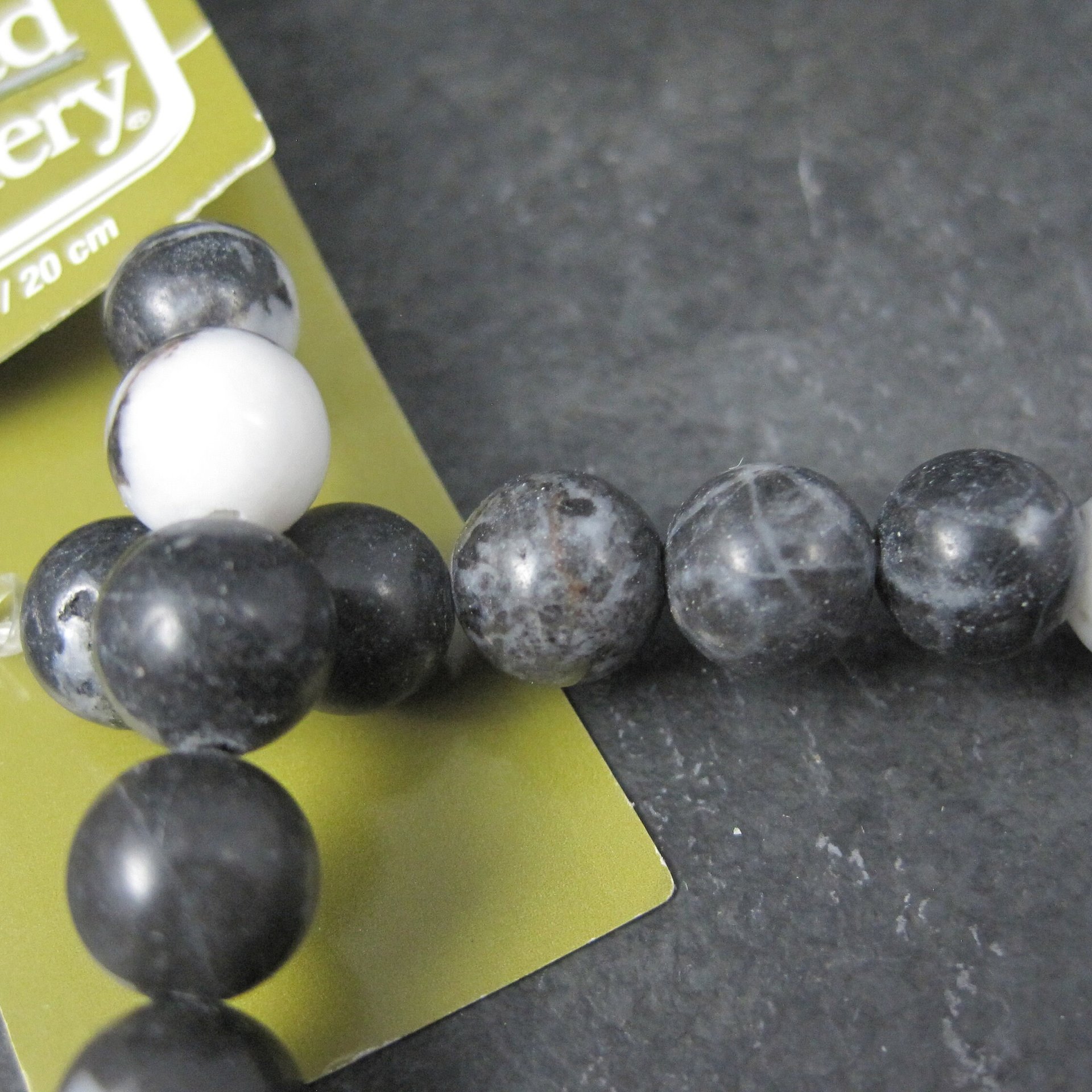 8mm Round Zebra Jasper Beads