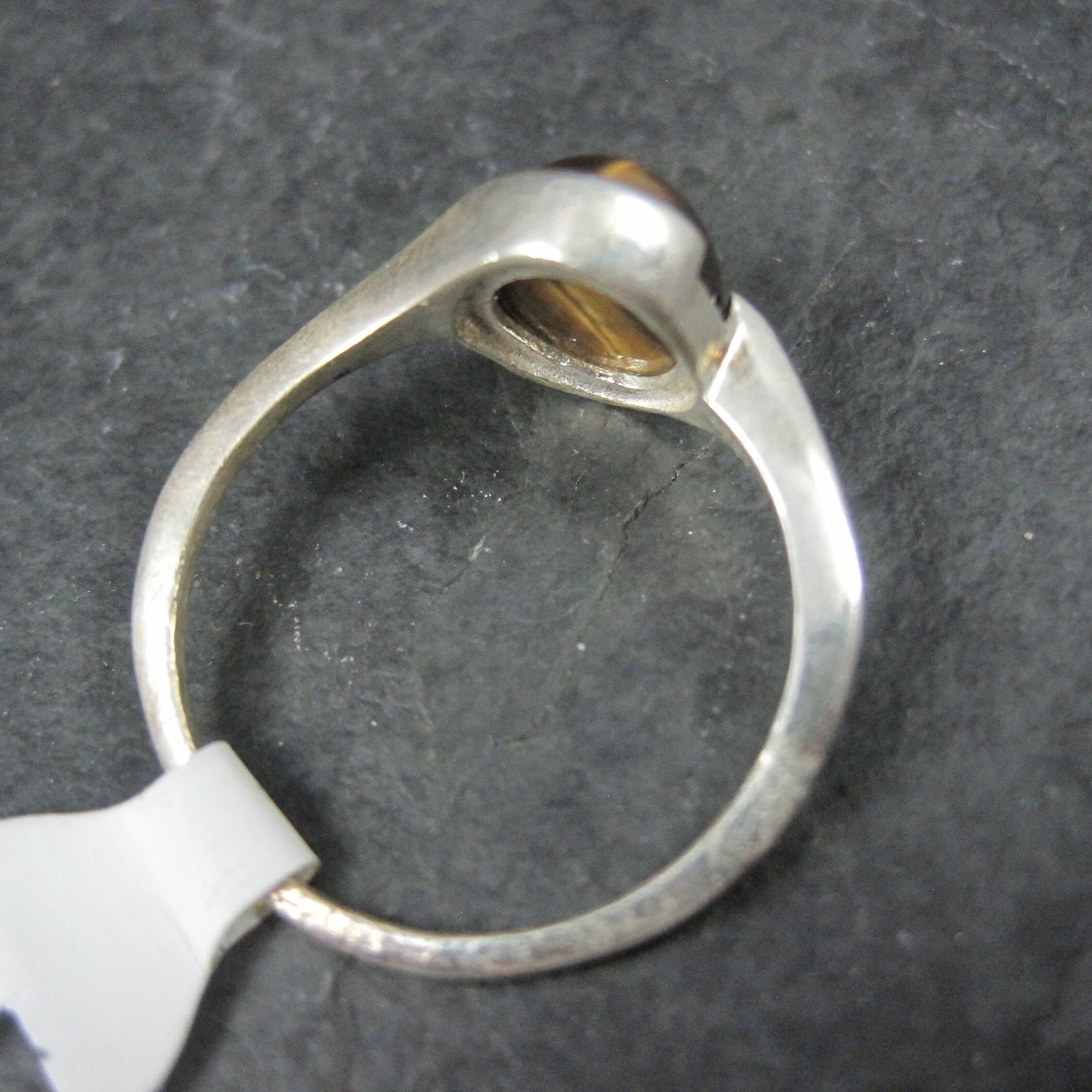Vintage Sterling Tigers Eye Ring Size 9 NOS
