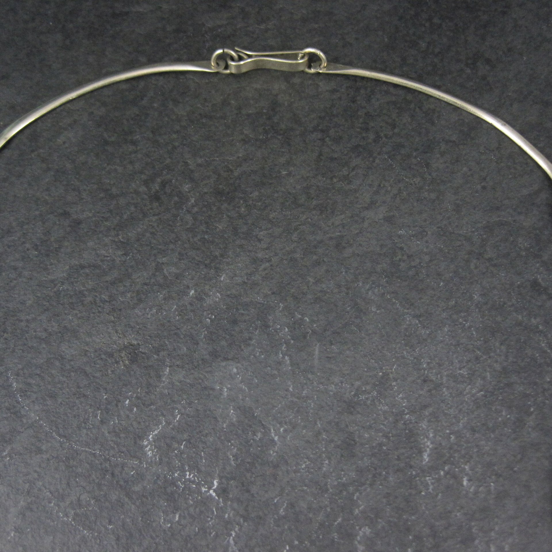 Vintage Mexican Alpaca Inlay Necklace