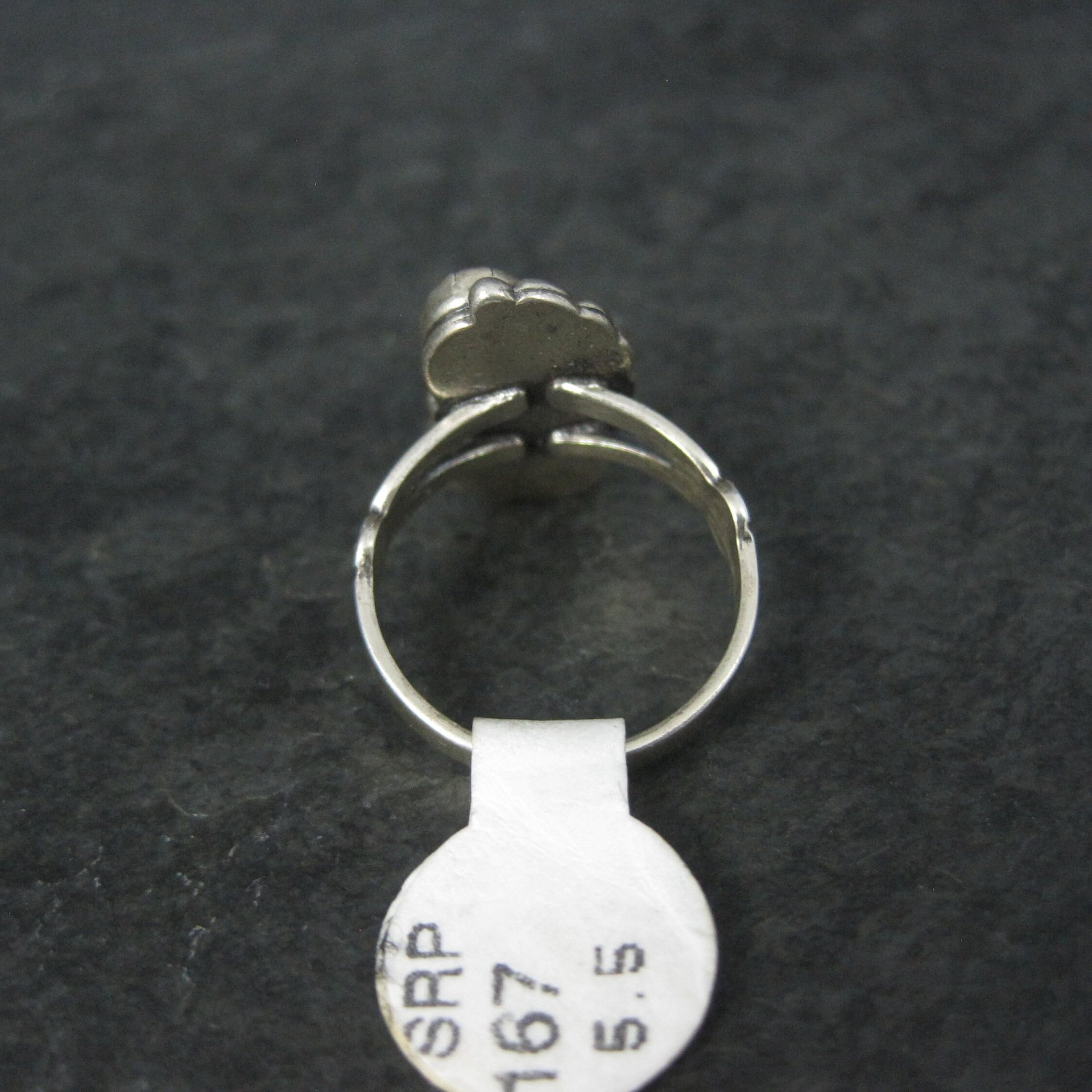 Southwestern Sterling Paua Sell Feather Ring NOS Multiple Sizes Available