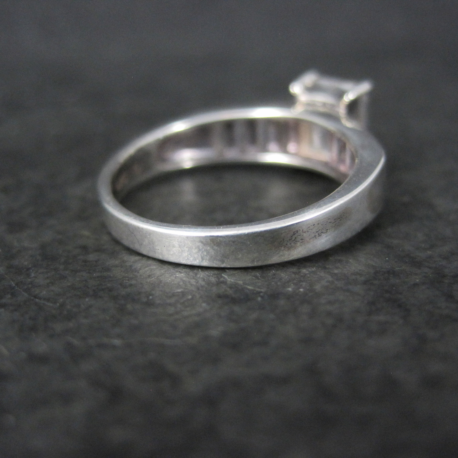 Vintage Sterling Cubic Zirconia Ring Size 9 by Avon
