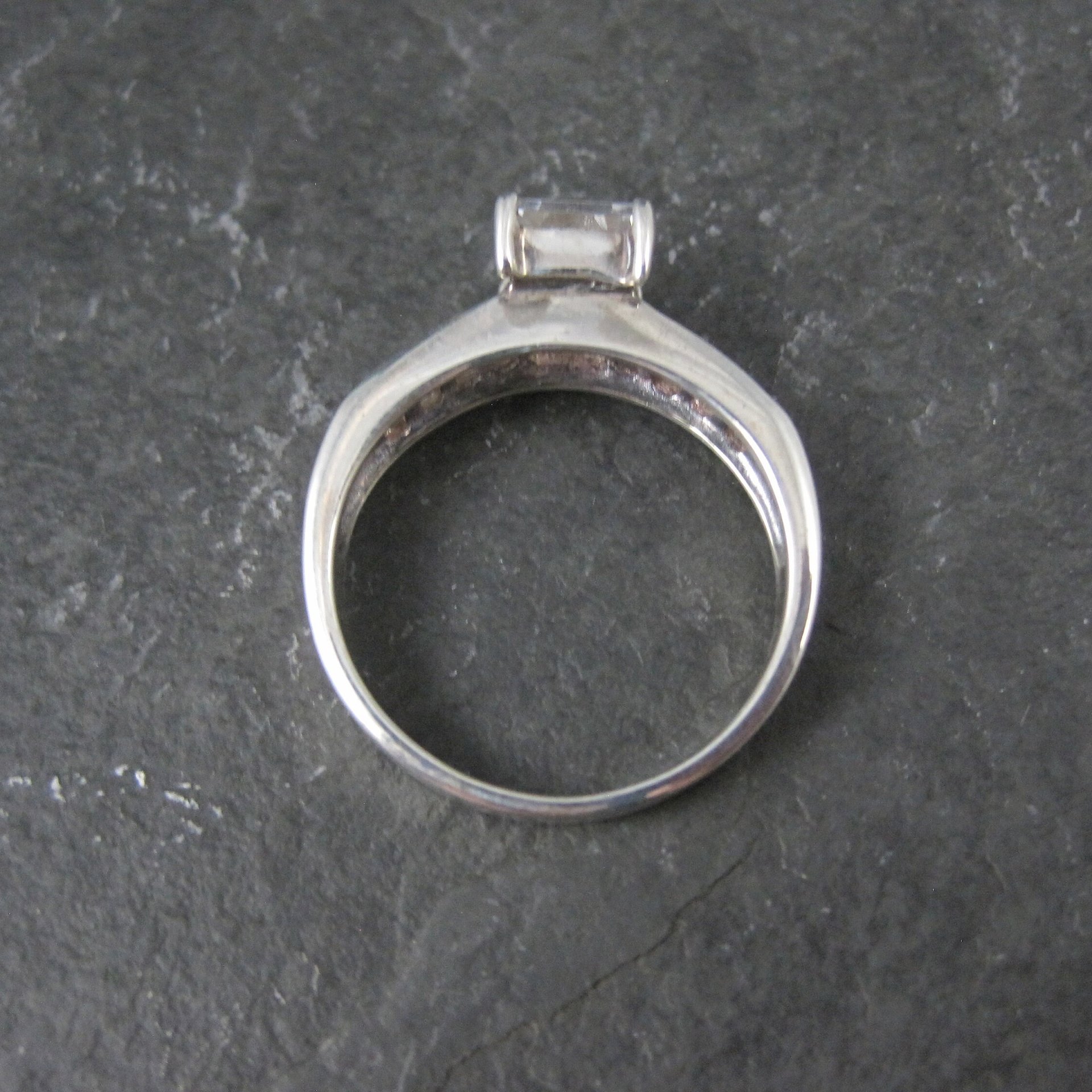 Vintage Sterling Cubic Zirconia Ring Size 9 by Avon