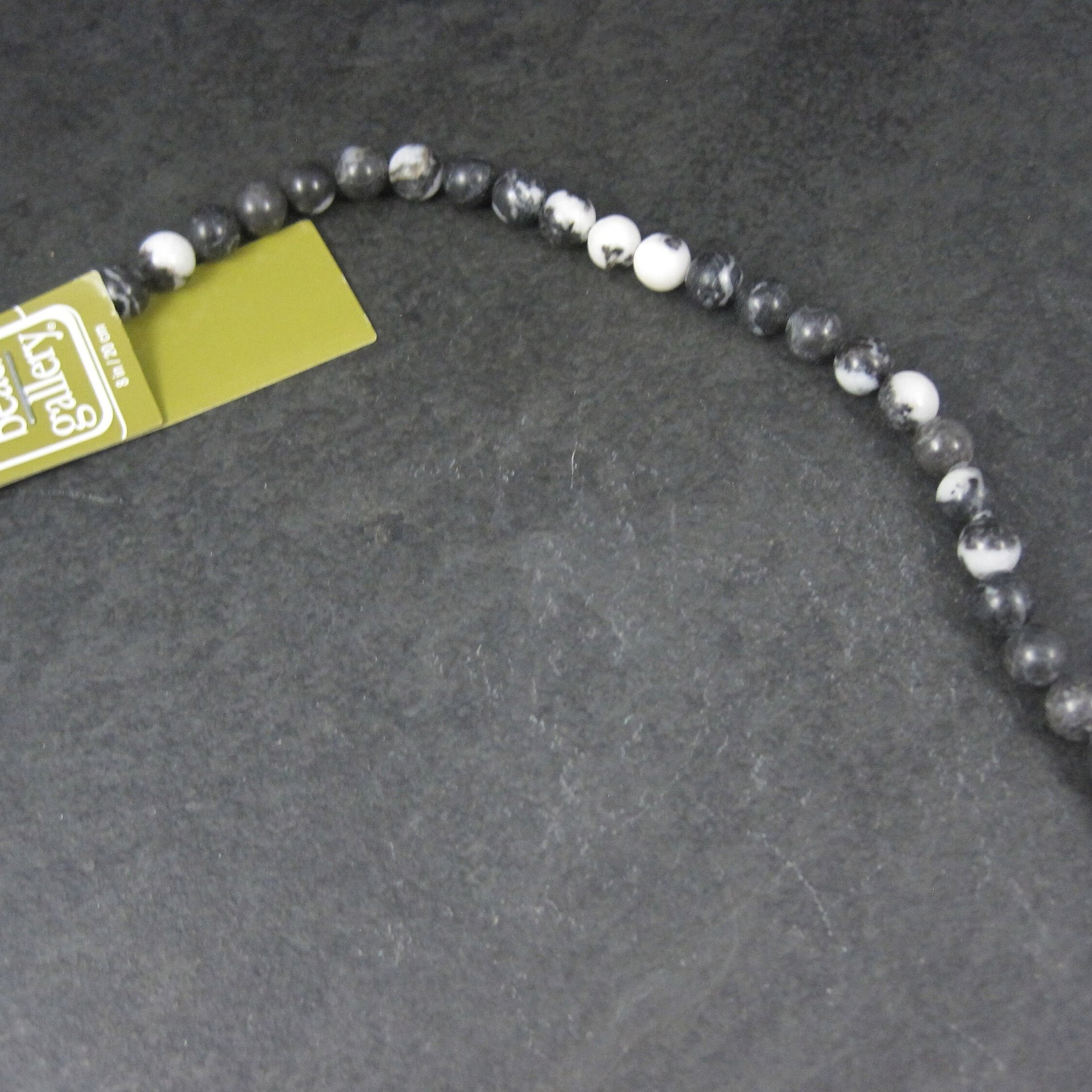 8mm Round Zebra Jasper Beads