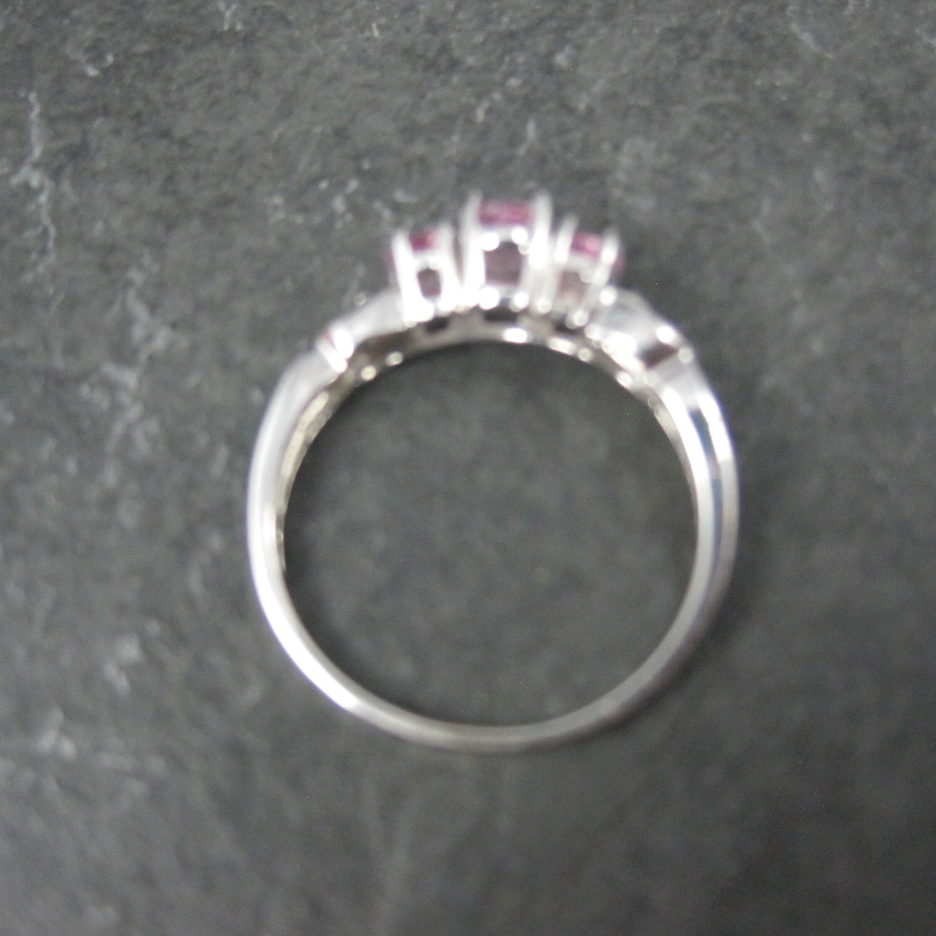 Dainty Vintage 10K Pink Topaz Ring Size 7
